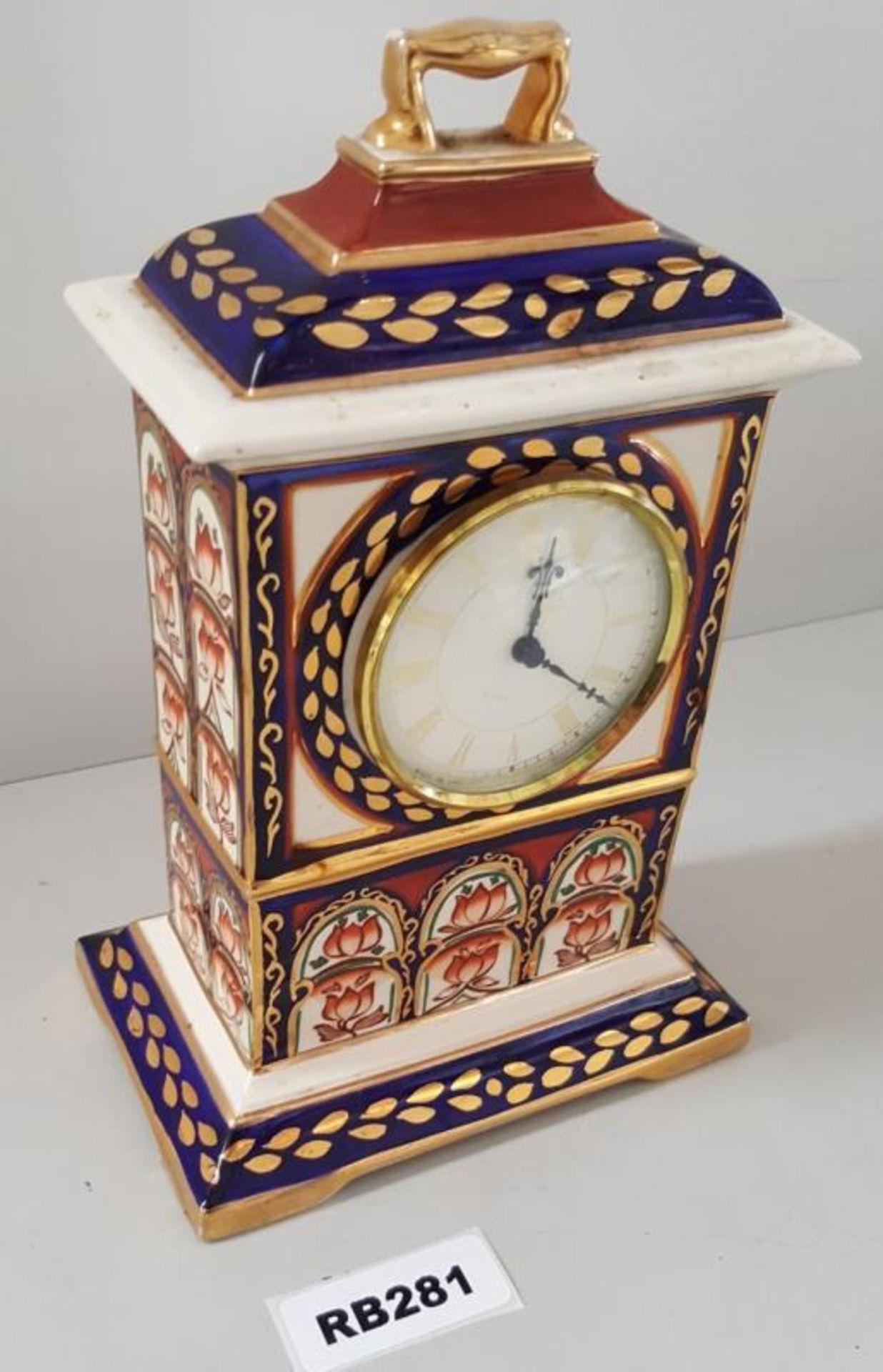 1 x Mason's Ironstone Masterpiece Series Porcelain Clock - Ref RB281 E - Dimensions: H23/L15/W10 - C - Image 2 of 4