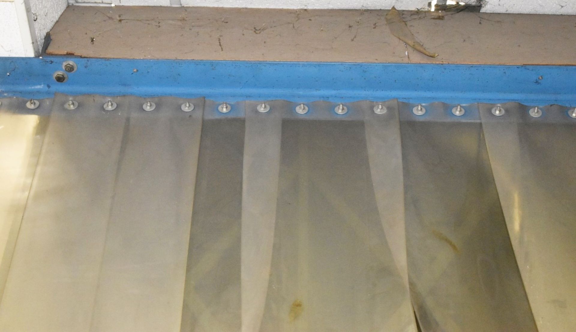 1 x Warehouse Shutter PVC Strip Curtain With Overhead Bracket - Approx Drop 330cms - Ref VM132 - Image 2 of 2