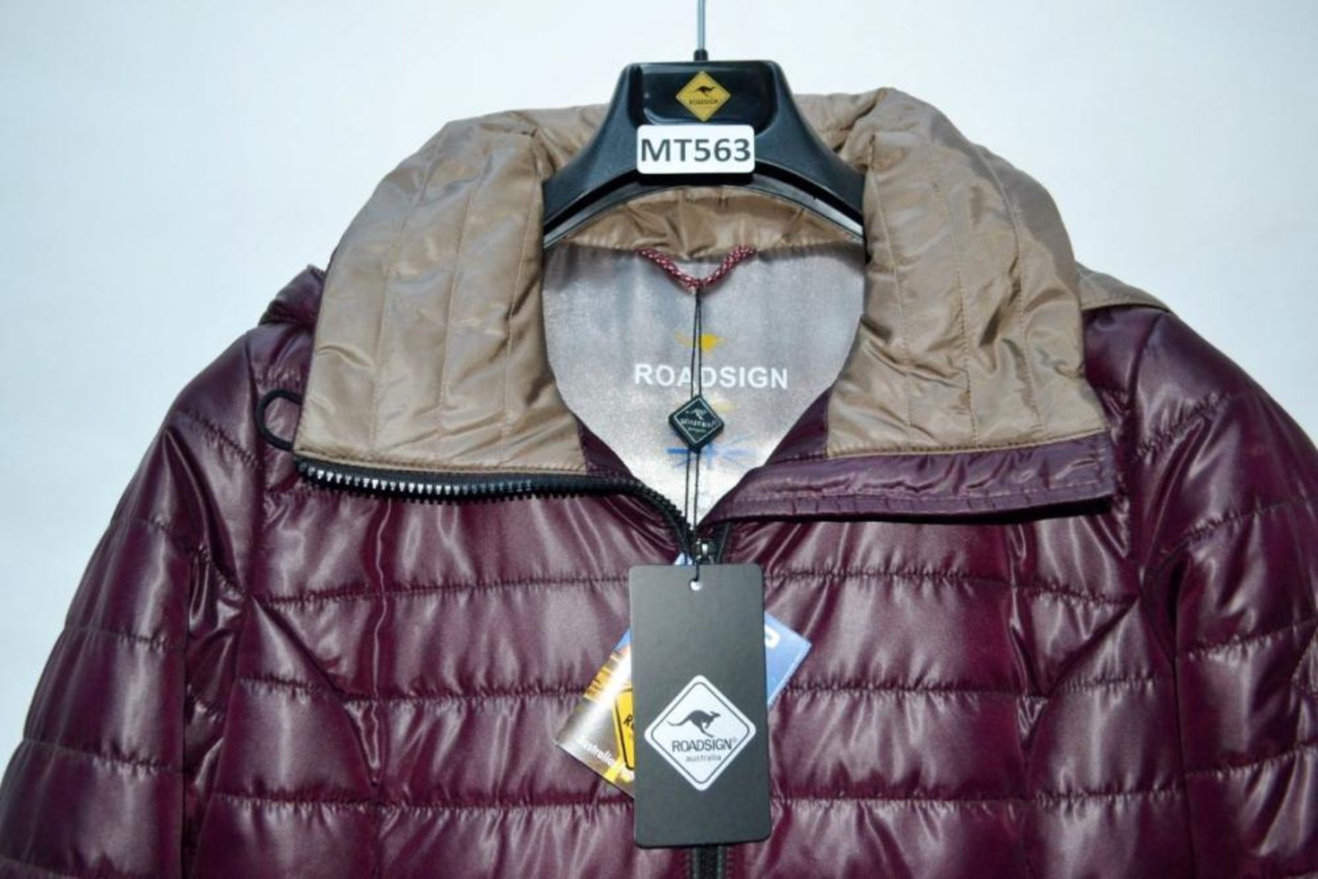 1 x Premium Branded Womens Winter Coat - Wind Proof & Water Resistant - Colour: Dark Plum - UK Size - Image 3 of 7