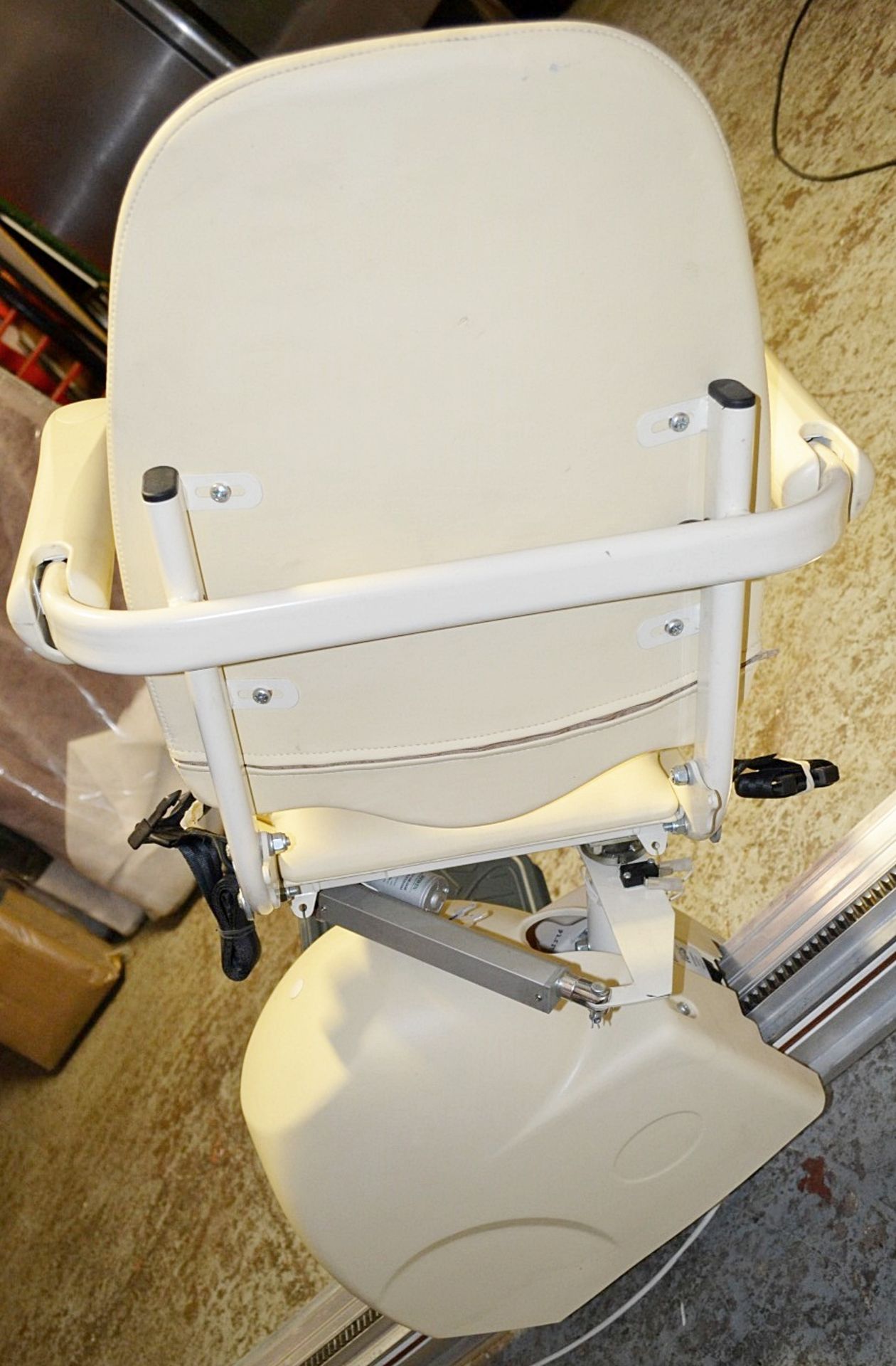 1 x Meditek D120 Deluxe Ascending Straight Stairlift With Powered Swivel Seat And Hinge Track - - Image 14 of 22