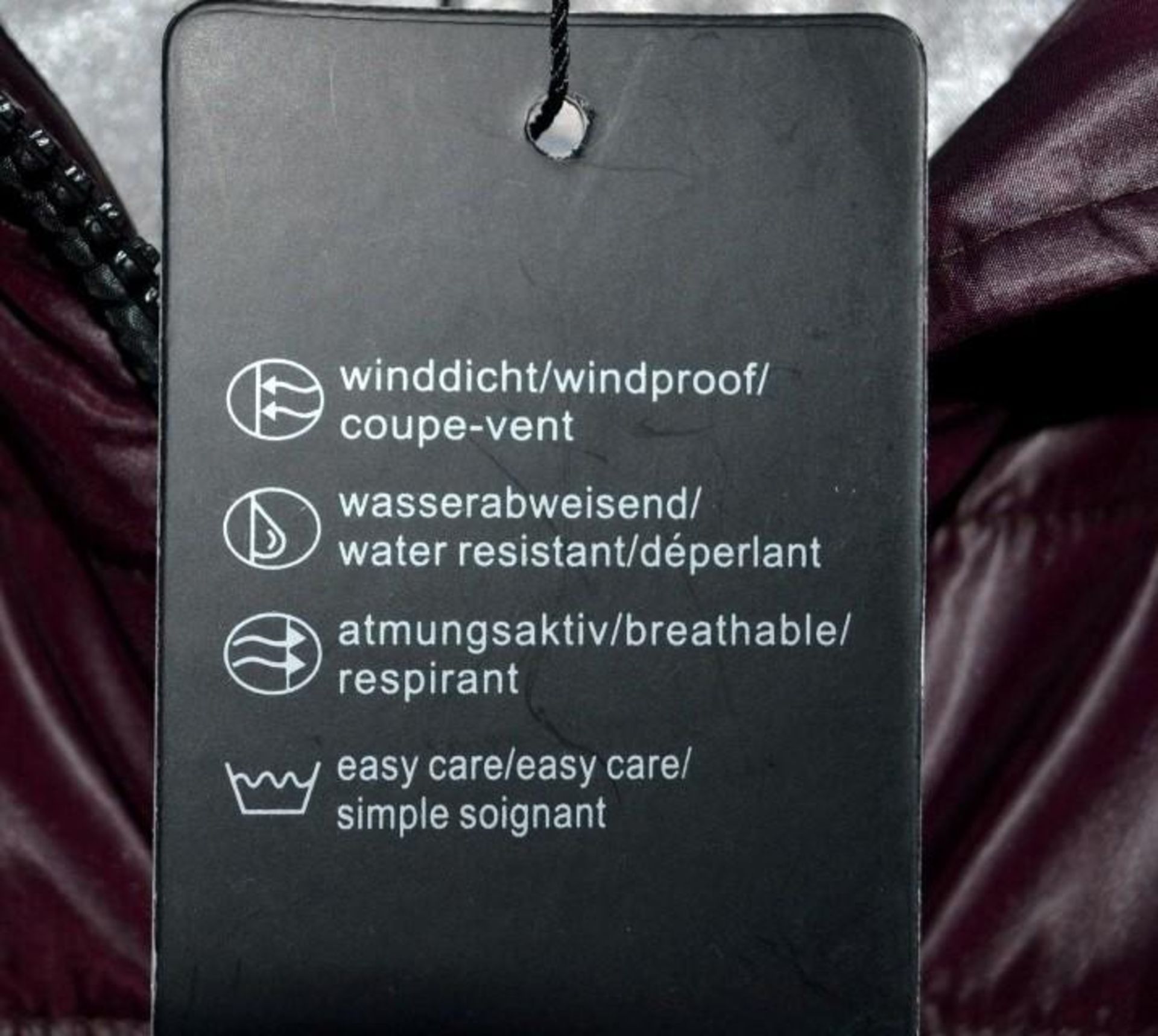 1 x Premium Branded Womens Winter Coat - Wind Proof & Water Resistant - Colour: Dark Plum - UK Size - Image 7 of 7