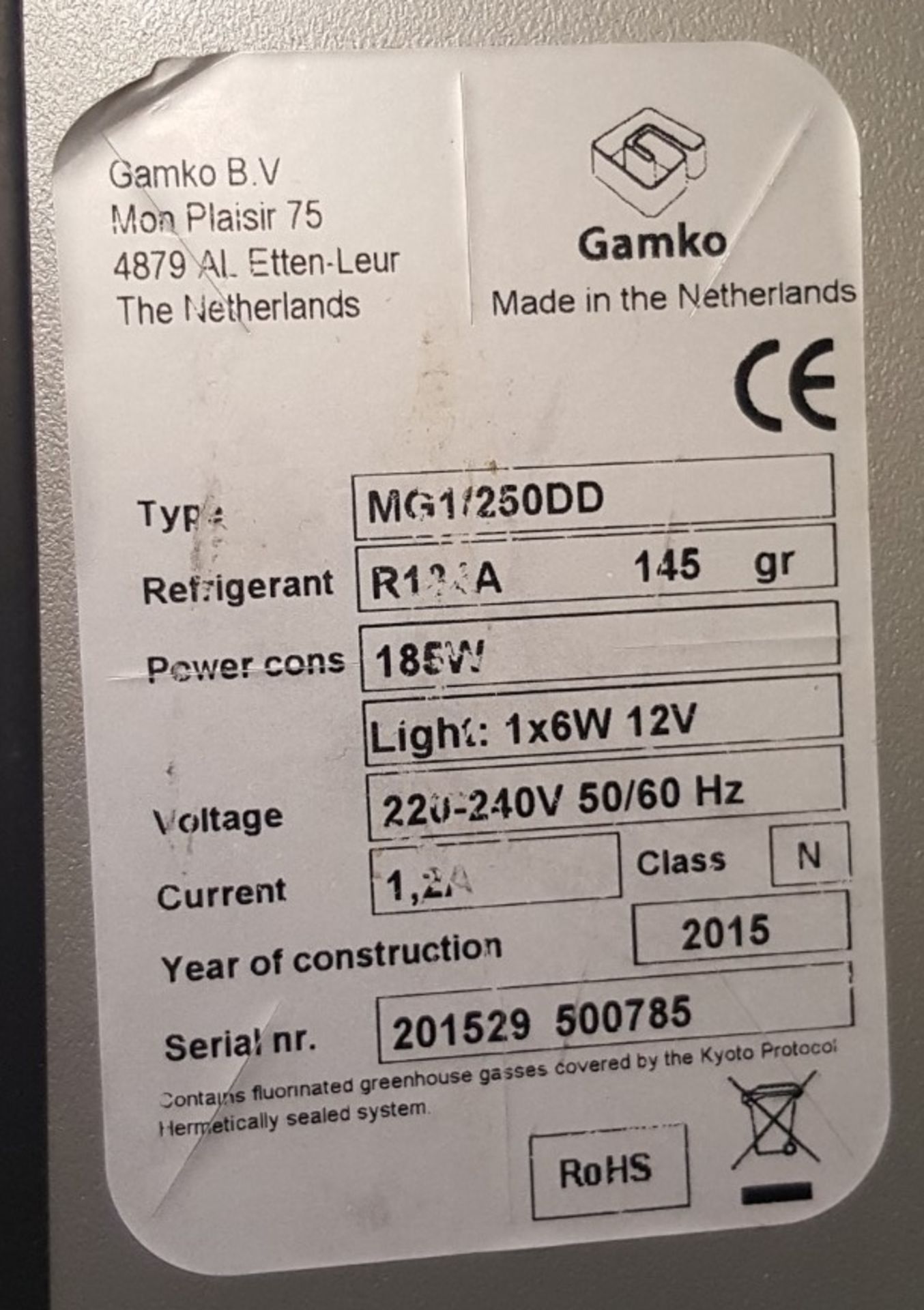 1 x Gamko MG2/250DD Back Bar Bottle Cooler Refrigerator - Ref BY138 - Image 4 of 6