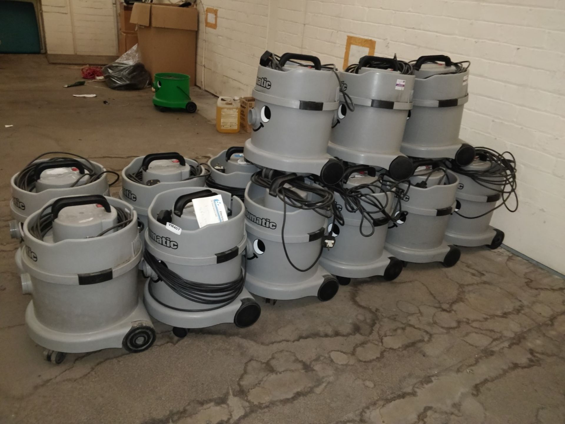 15 x Numatic Commercial Vacuum Cleaners in Grey - Ref B2 CL409 - Location: Wakefield WF16Provided