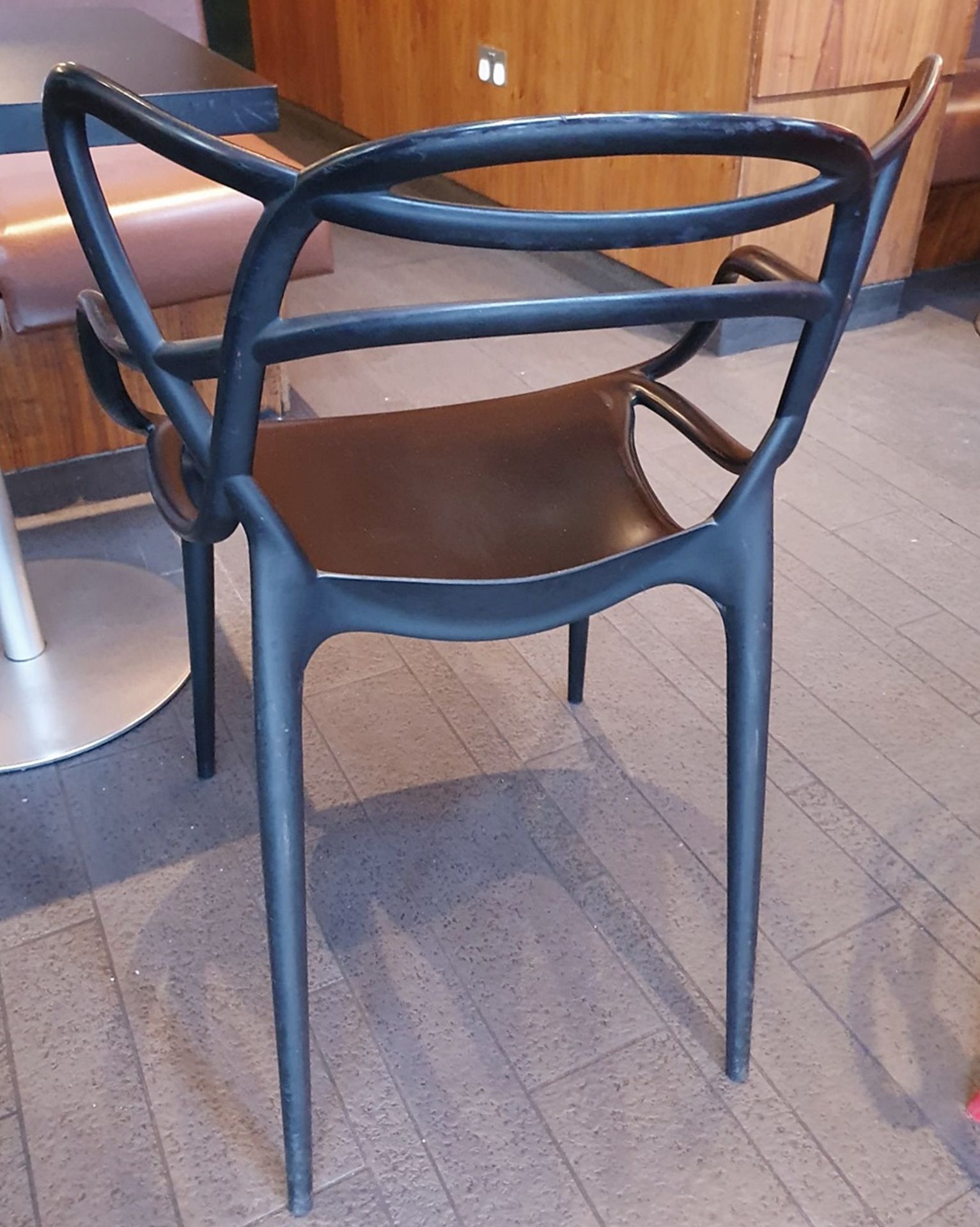 1 x Philippe Starck Inspired 'Masters' Designer Black Gloss Bistro Chair - BRE008 - Image 3 of 3