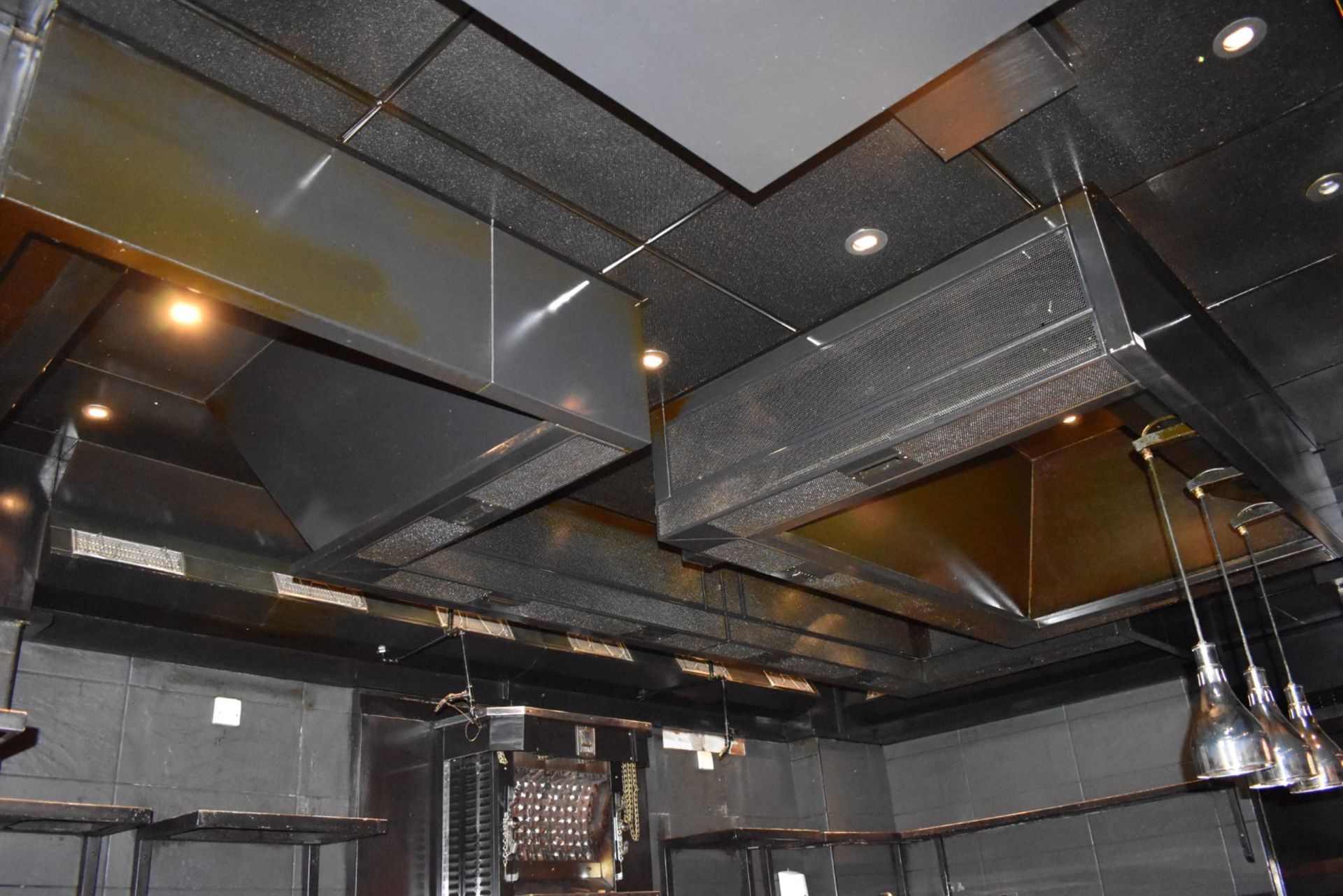 1 x Large Commercial Kitchen Extraction Canopy in Black - CL392 - Ref LD117 1F - Location: London - Image 3 of 11