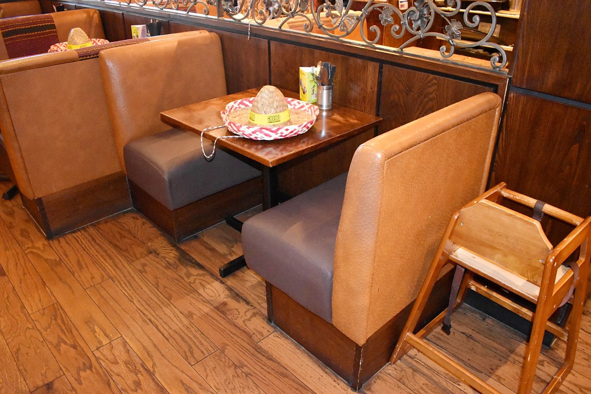 24 x Sections of Seating Booth With Fabric Backs and Faux Leather Seats - Image 20 of 34