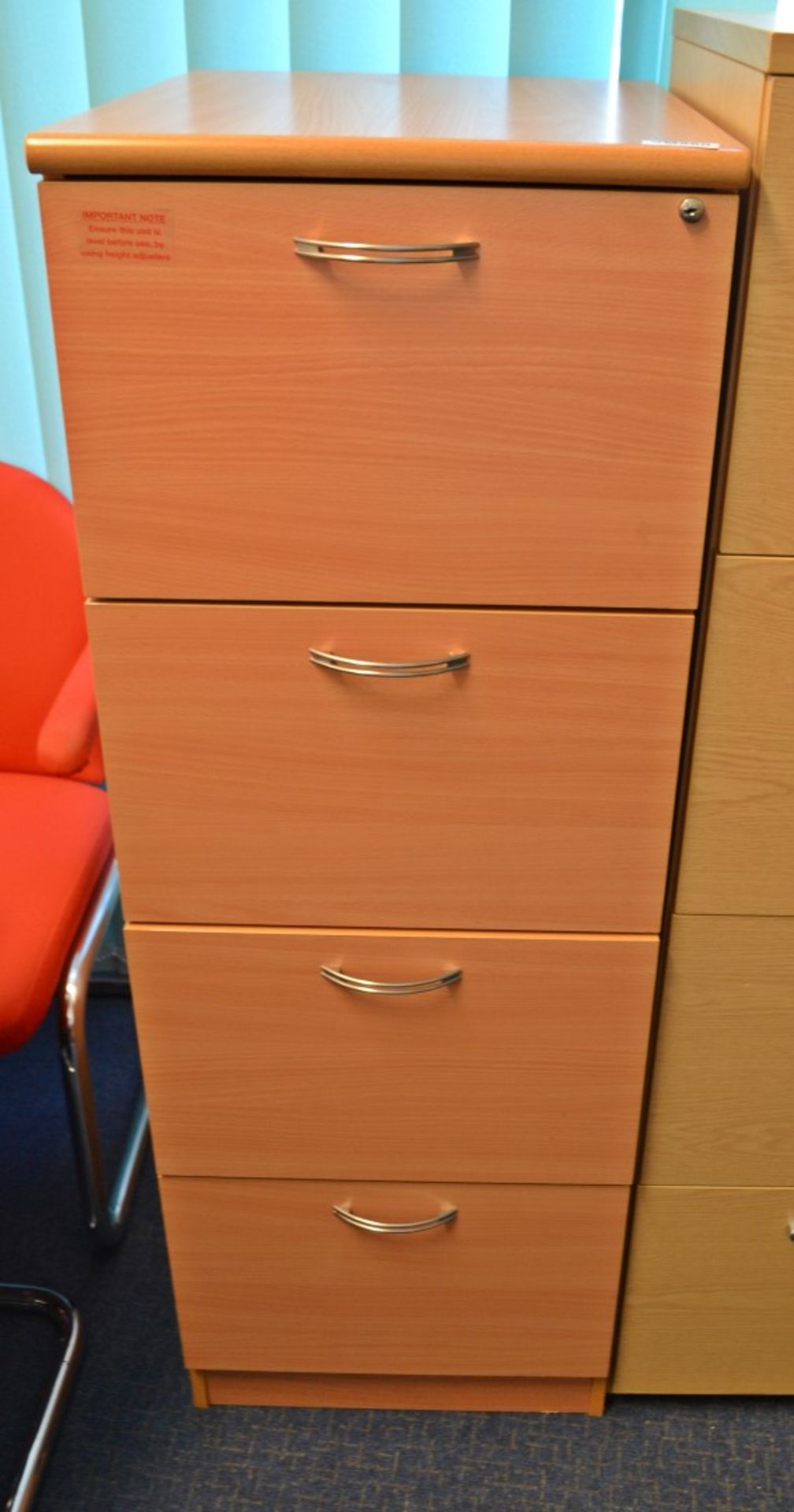 4 x Wooden Filing Cabinets - Ref: VM560 - CL409 - Location: Wakefield WF16