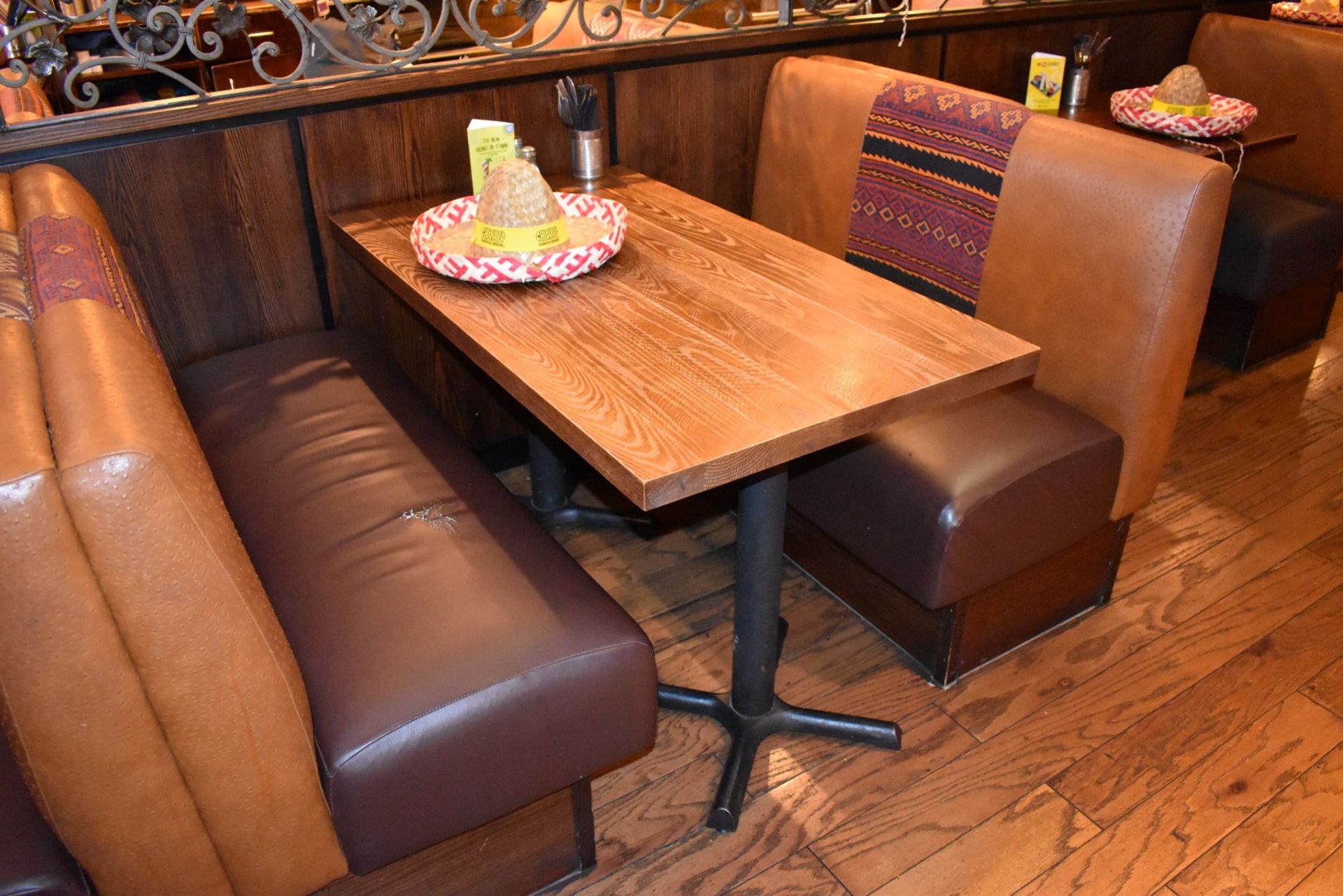 24 x Sections of Seating Booth With Fabric Backs and Faux Leather Seats - Image 14 of 34