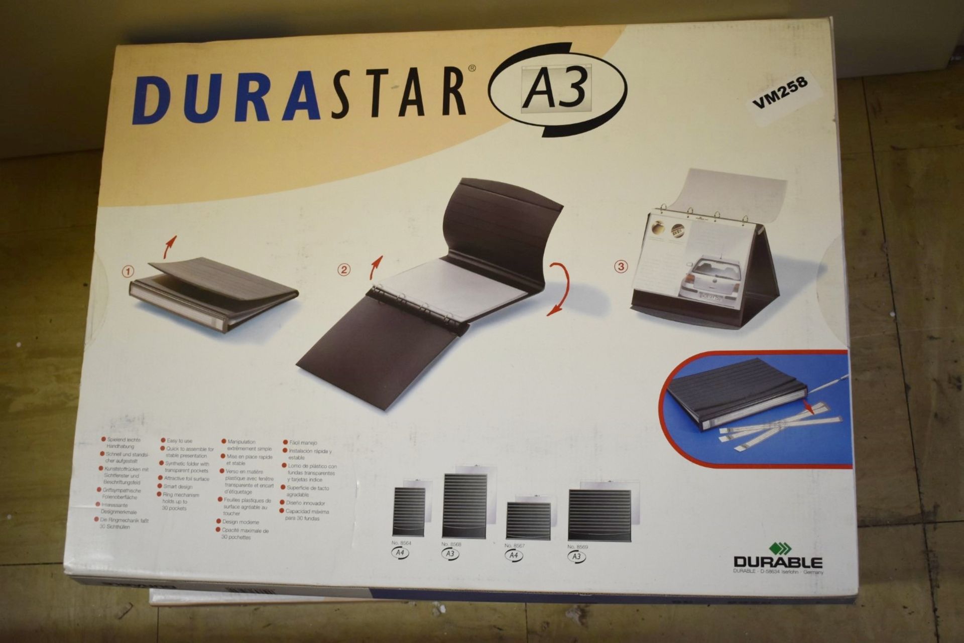 3 x Durable Durastar A3 Folders - New and Boxed - Ref VM258 IT - CL409 - Location: Wakefield WF16