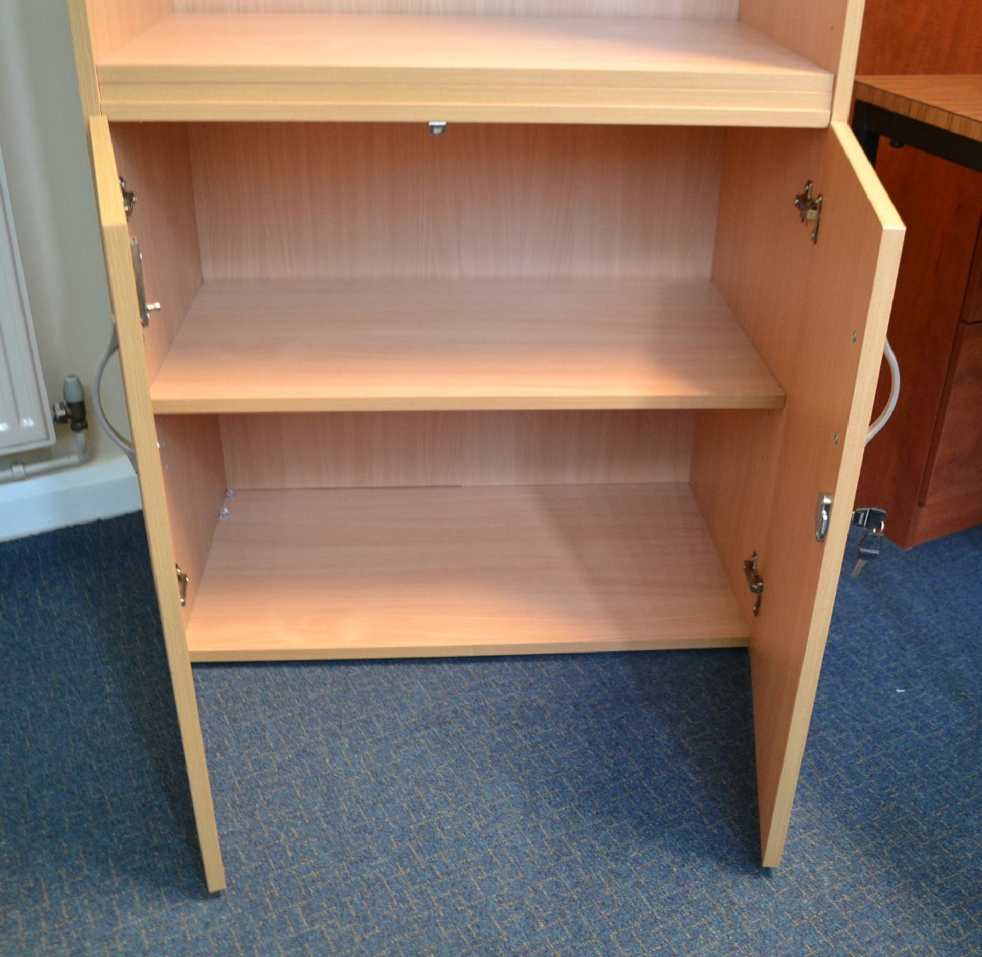 1 x Bookcase Cabinet Finished In Beech - Ref: VM555/A16 B1 - CL409 - Location: Wakefield WF16 A16 - Image 5 of 5