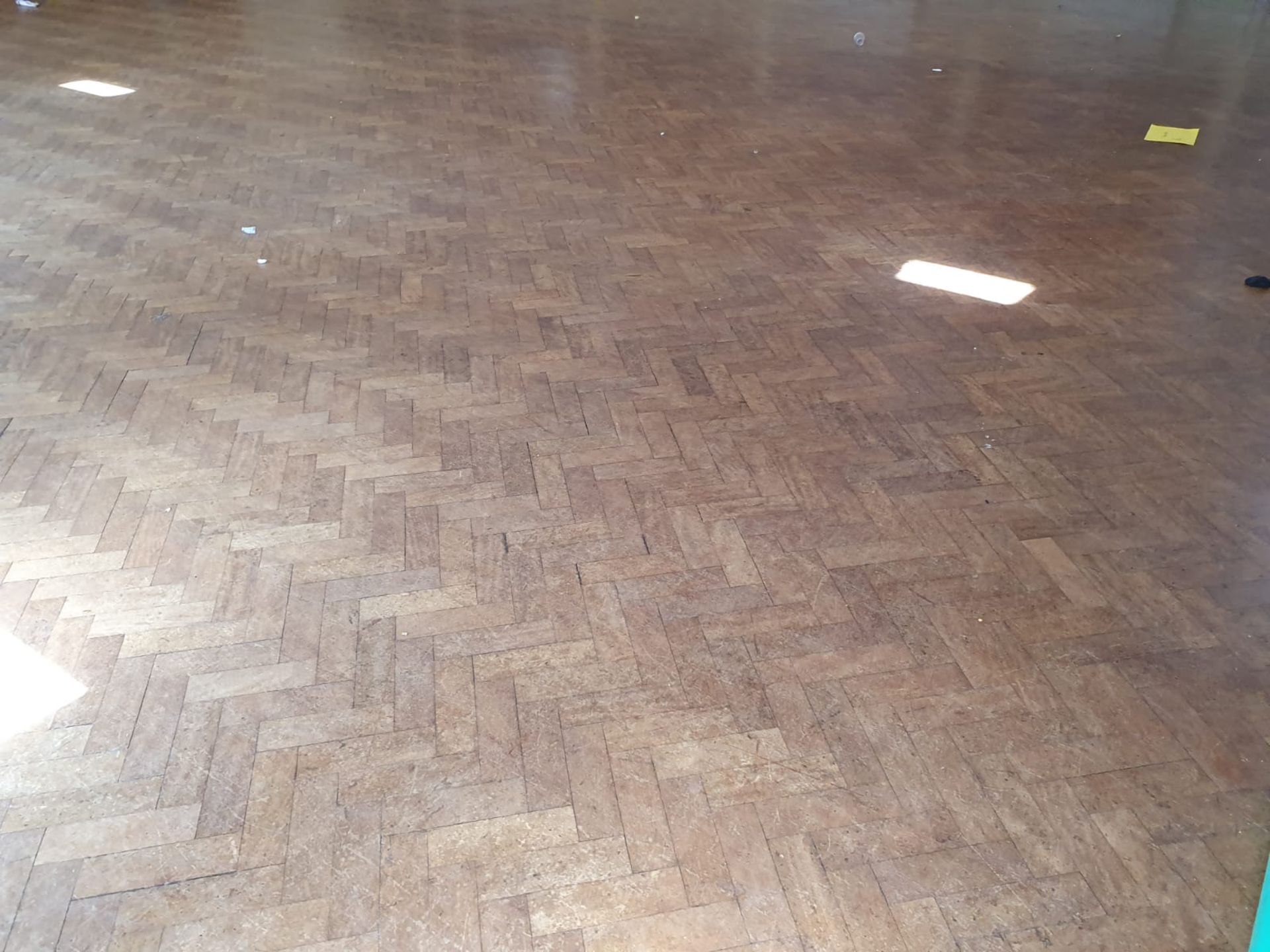 1 x Large Amount of Parquet Flooring From School Hall - Rooms Measures Approx 30ft x 50ft -