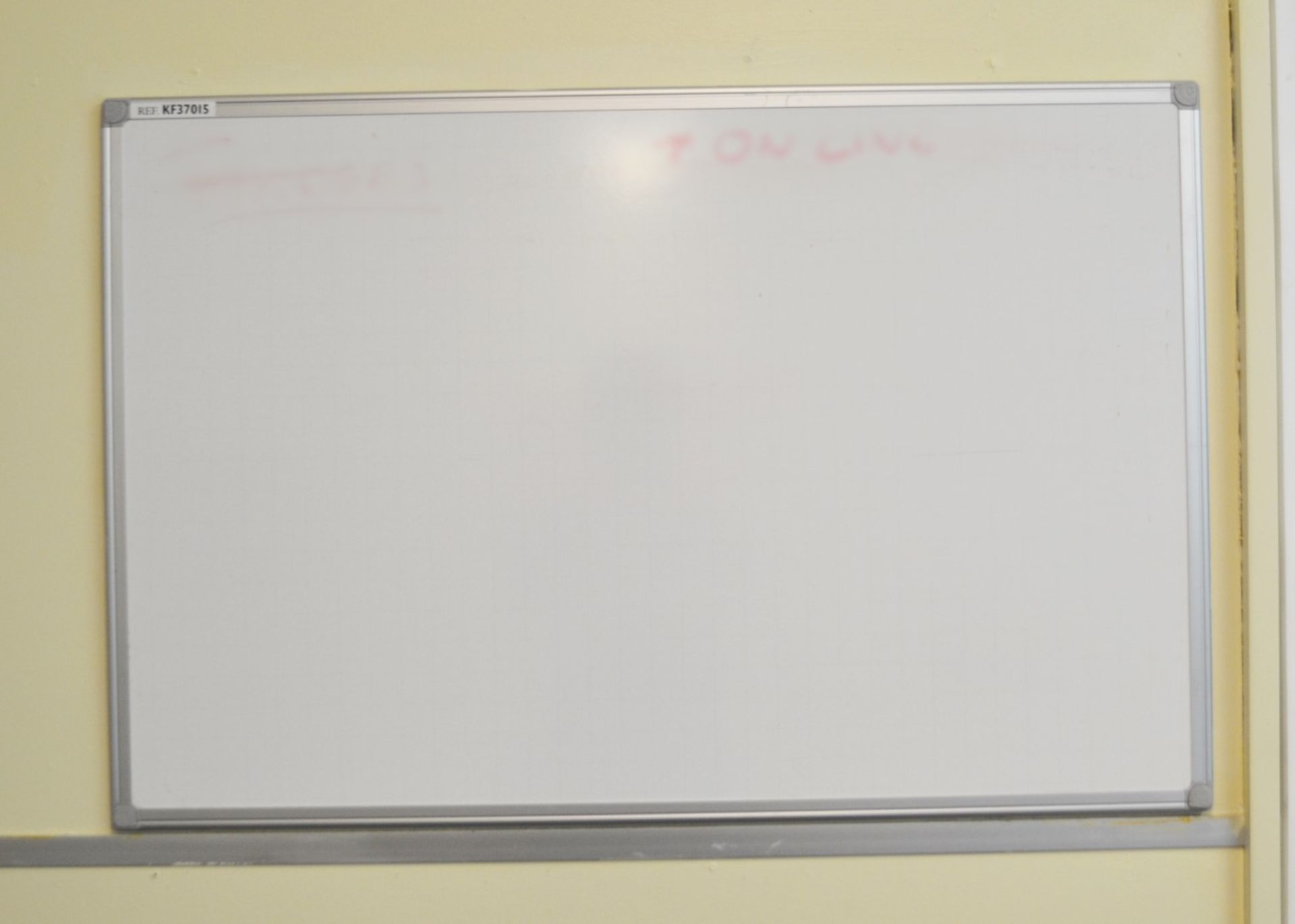 2 x Wall Mounted Office Whiteboards - VM340 - CL409 - Location: Wakefield WF16