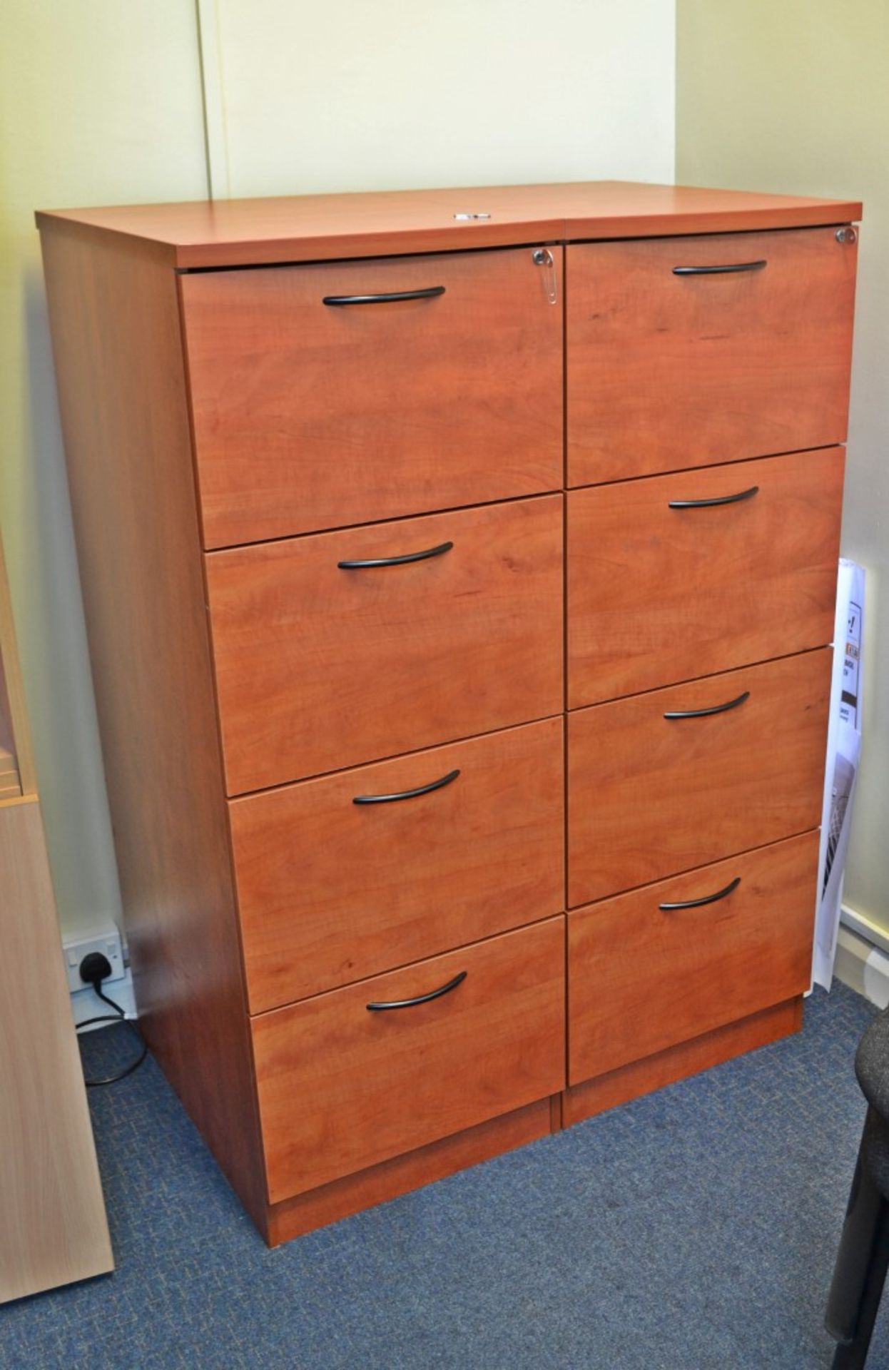 1 x Walnut Office Furniture Set - Ref: VM556/A16 B1 - CL409 - Location: Wakefield WF16 - Used In