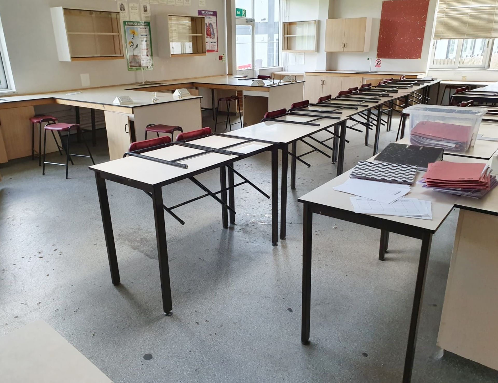 Approx 25 x Rectangular School Tables - CL499 - Location: Borehamwood WD6Collections: This item must