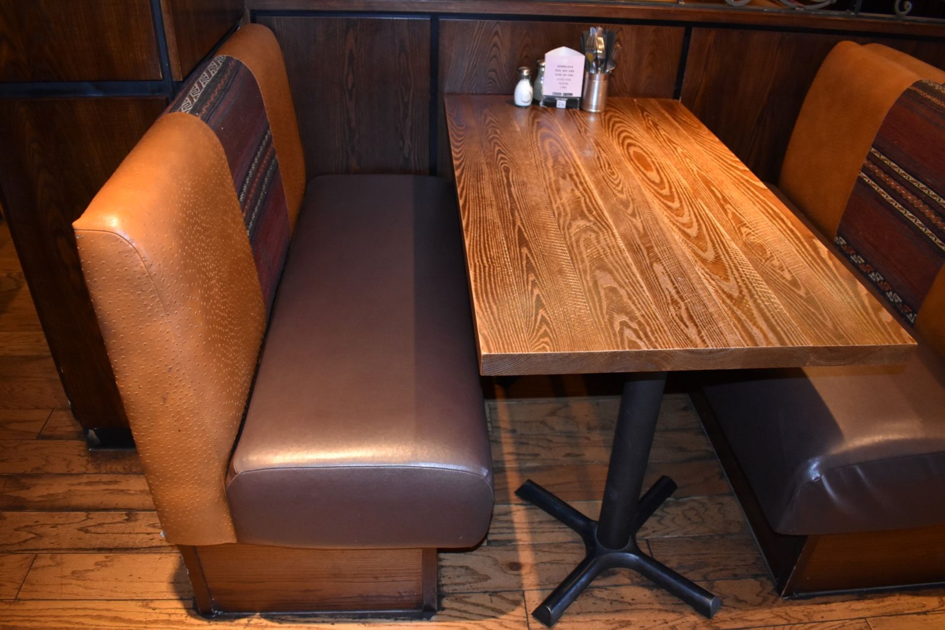 24 x Sections of Seating Booth With Fabric Backs and Faux Leather Seats - Image 34 of 34