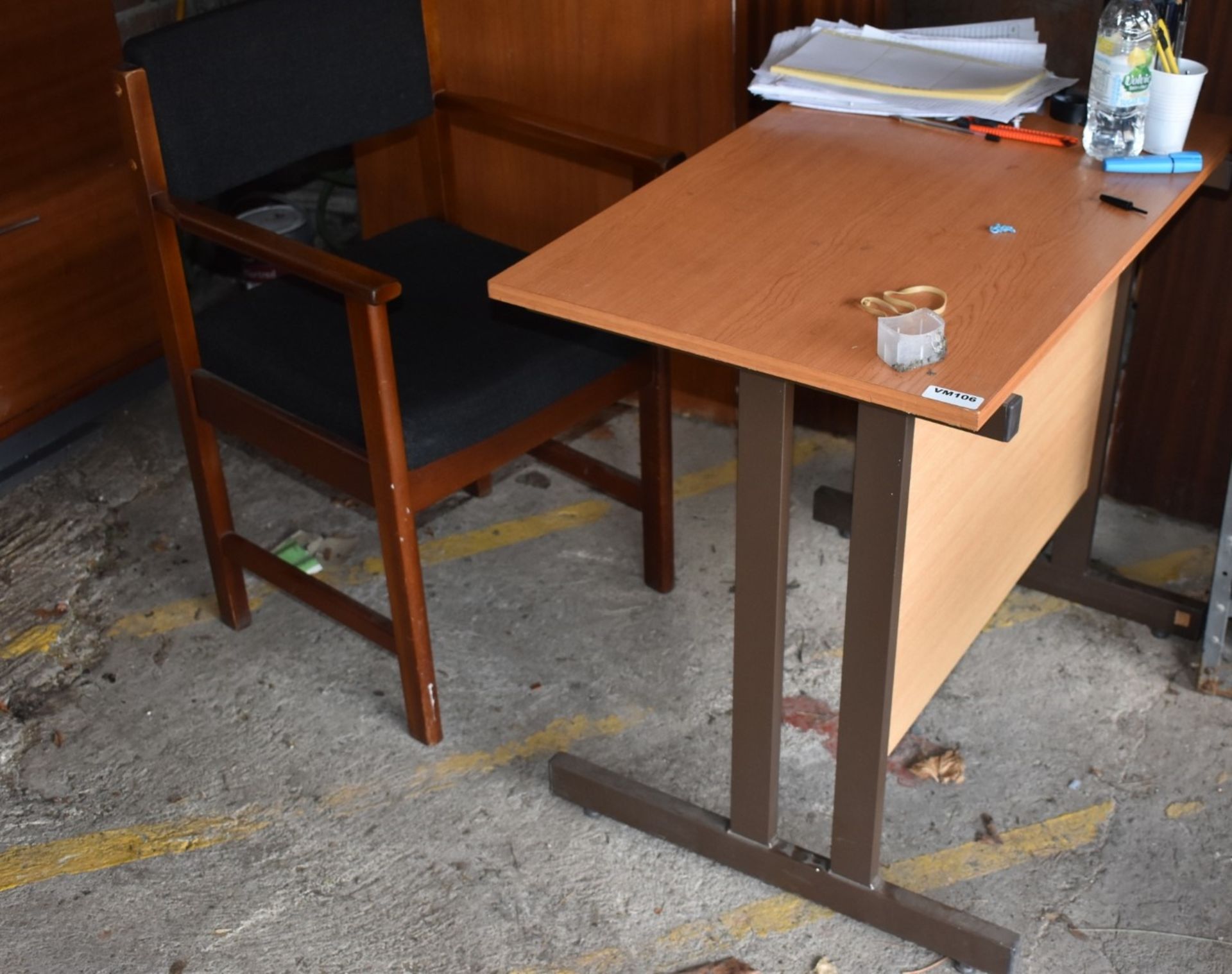 1 x Assorted Collection to Include Desk, Drawers, Filing Unit, Chair, Notice Board, Trellis, - Image 2 of 8