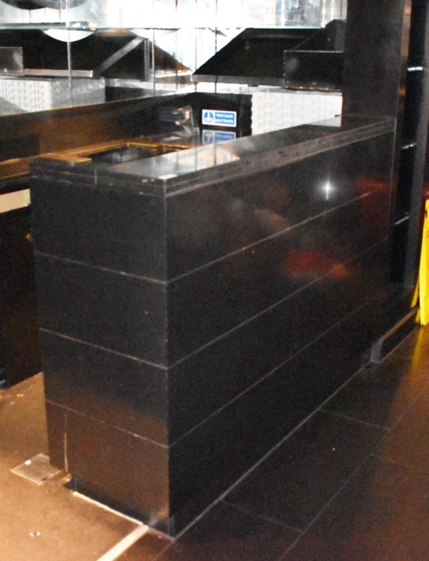 1 x Restaurant Wash Area For Pots and Glasses - Features Stone Prep SurfaceTops and Display Bookcase - Image 7 of 10