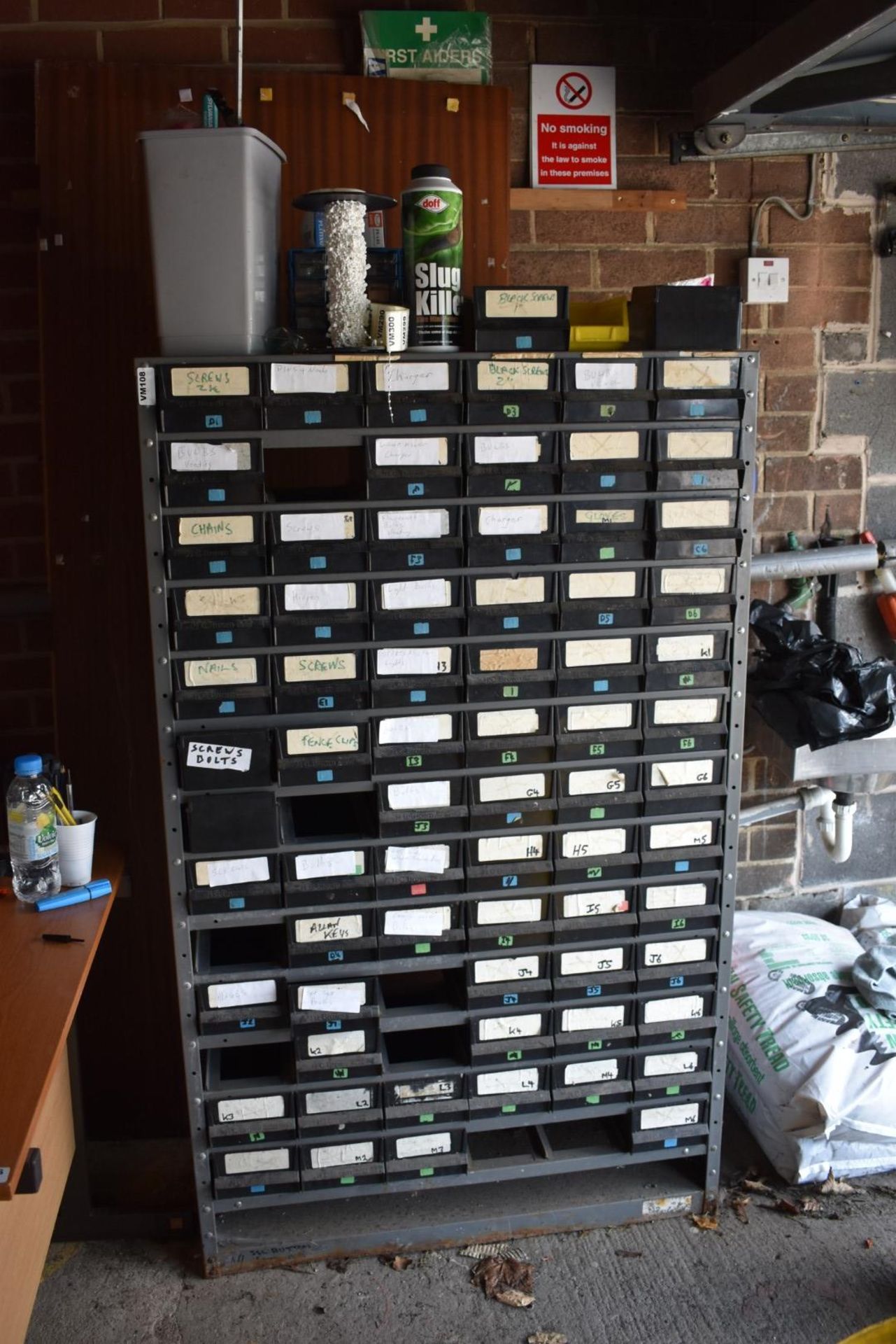 1 x Multi Drawer Unit With Metal Enclosure - H149 x W90 x D30 cms - CL409 - Location: Wakefield - Image 2 of 5