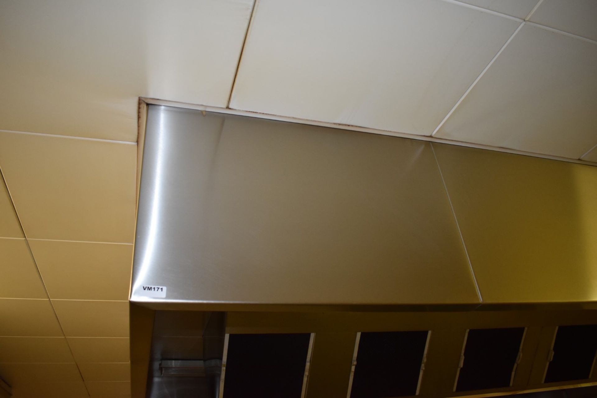 1 x Commerical Kitchen Ceiling Mounted Extractor Hood - Stainless Steel - Breaks into Multiple Parts - Image 17 of 17