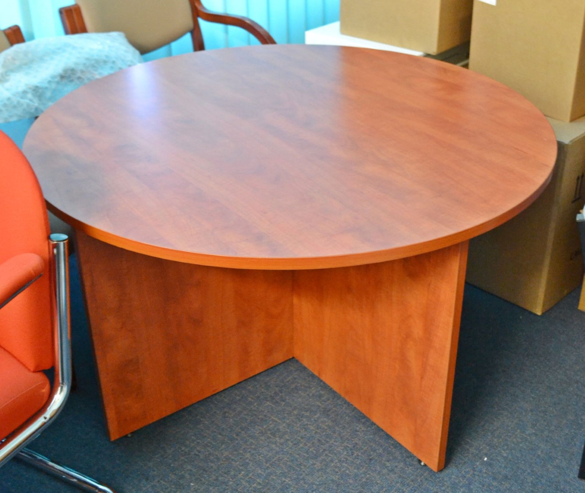 1 x Walnut Office Furniture Set - Ref: VM556/A16 B1 - CL409 - Location: Wakefield WF16 - Used In - Image 6 of 9