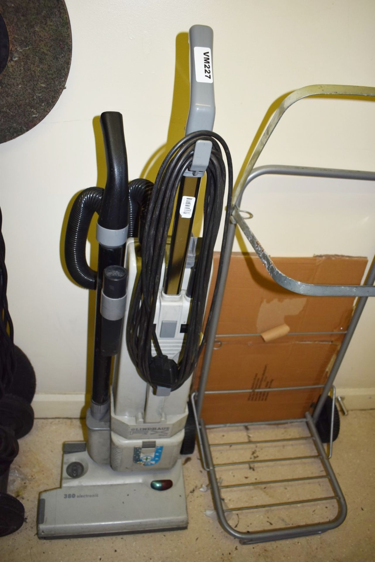 1 x Assorted Collection to Include Lindhaus RX Help Upright Vacuum Cleaner, Sack Truck, Mop Handle