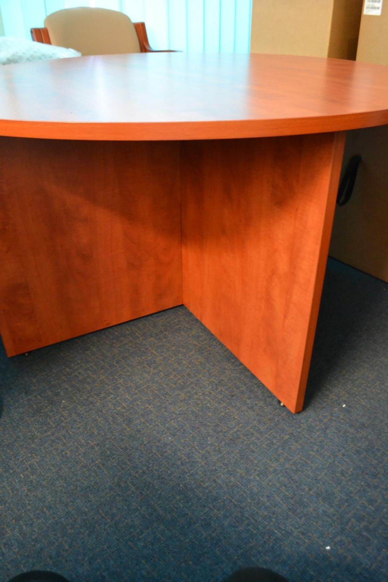 1 x Walnut Office Furniture Set - Ref: VM556/A16 B1 - CL409 - Location: Wakefield WF16 - Used In - Image 8 of 9