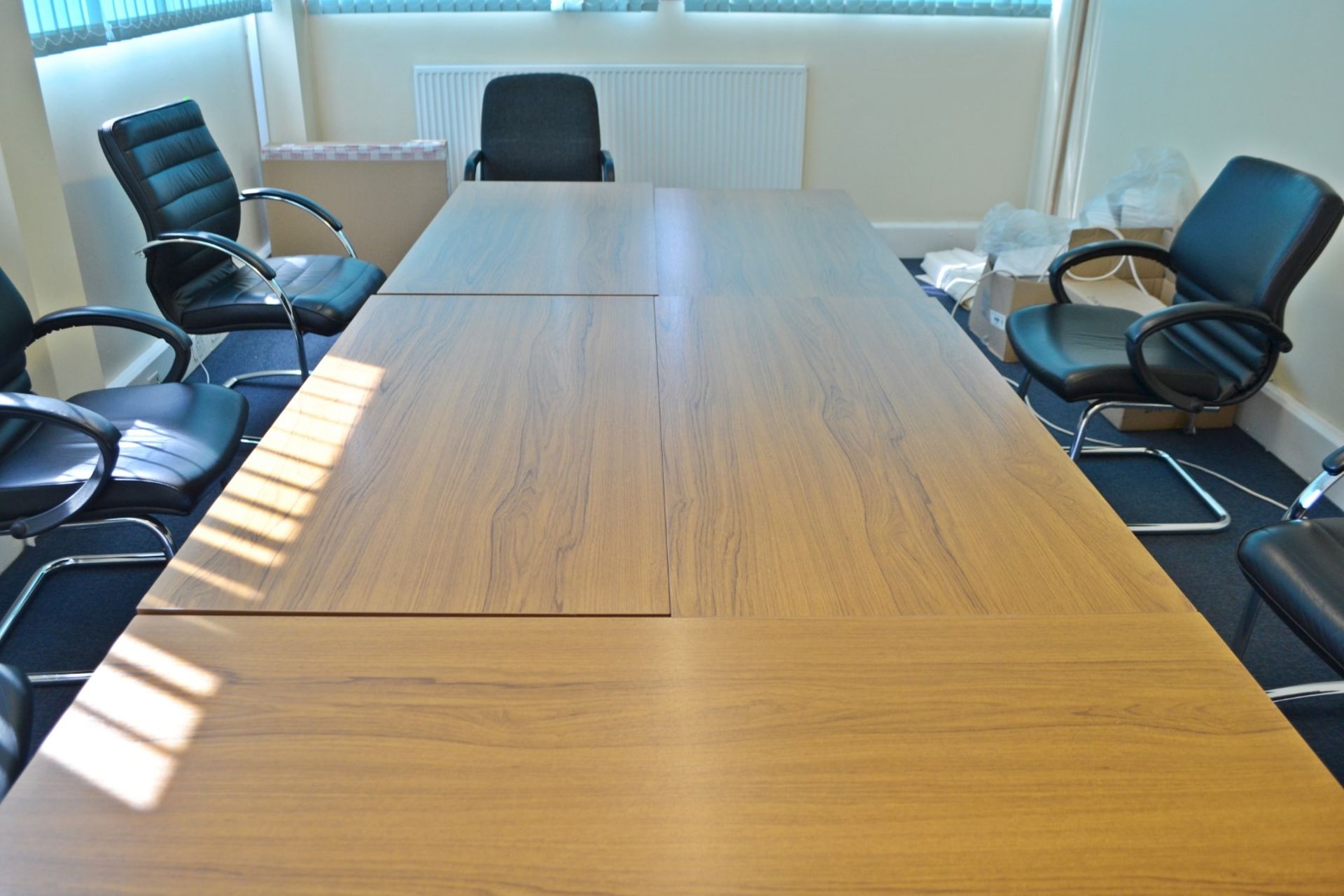 5 x Rectangular Office Desks Finished In Oak - Ref: VM367 - CL409 - Location: Wakefield WF16 - Image 2 of 5