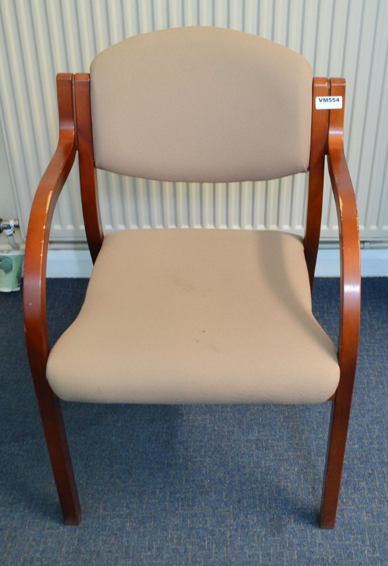 4 x Beige Office Boardroom Chairs - Ref: VM554 - CL409 - Location: Wakefield WF16