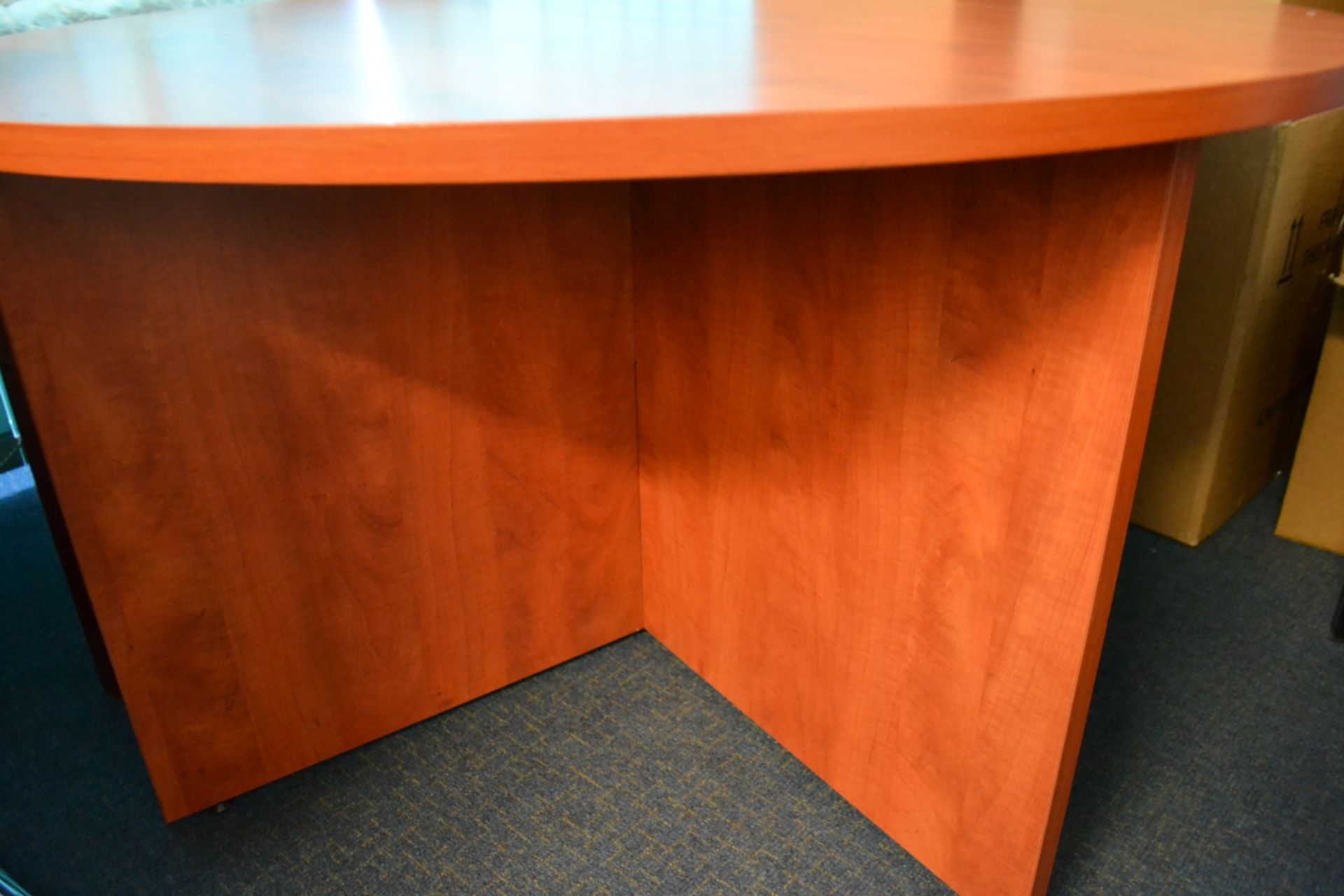 1 x Walnut Office Furniture Set - Ref: VM556/A16 B1 - CL409 - Location: Wakefield WF16 - Used In - Image 7 of 9