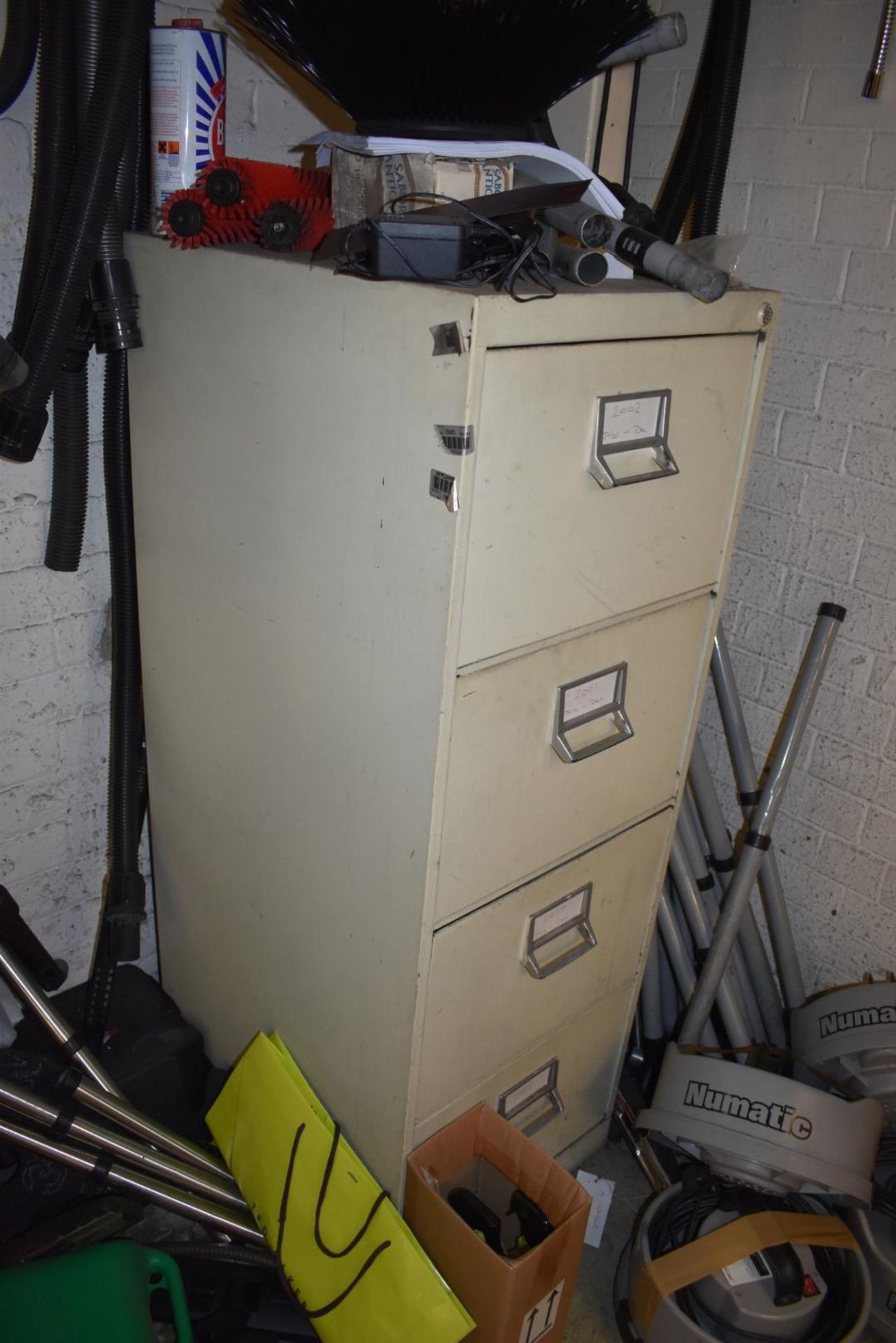 1 x Assorted Lot of Office Furniture - Includes Two Desks, 1 x Table, 1 x Filing Cabinet and 2 x - Image 2 of 3