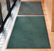 2 x Large Rubber Backed Carpet Floor Mats - Ref 148 x 83 cms - CL499 - Location: London EN1 This lot