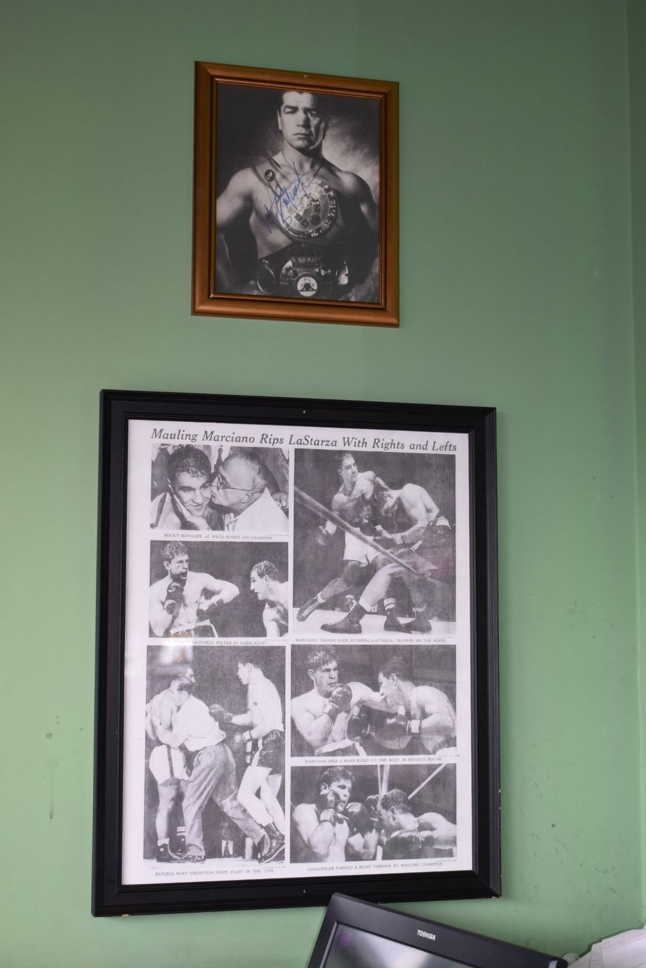 11 x Framed Pictures Depicting Various American Italian Sports Celebrities - Various Sizes - From - Image 2 of 4