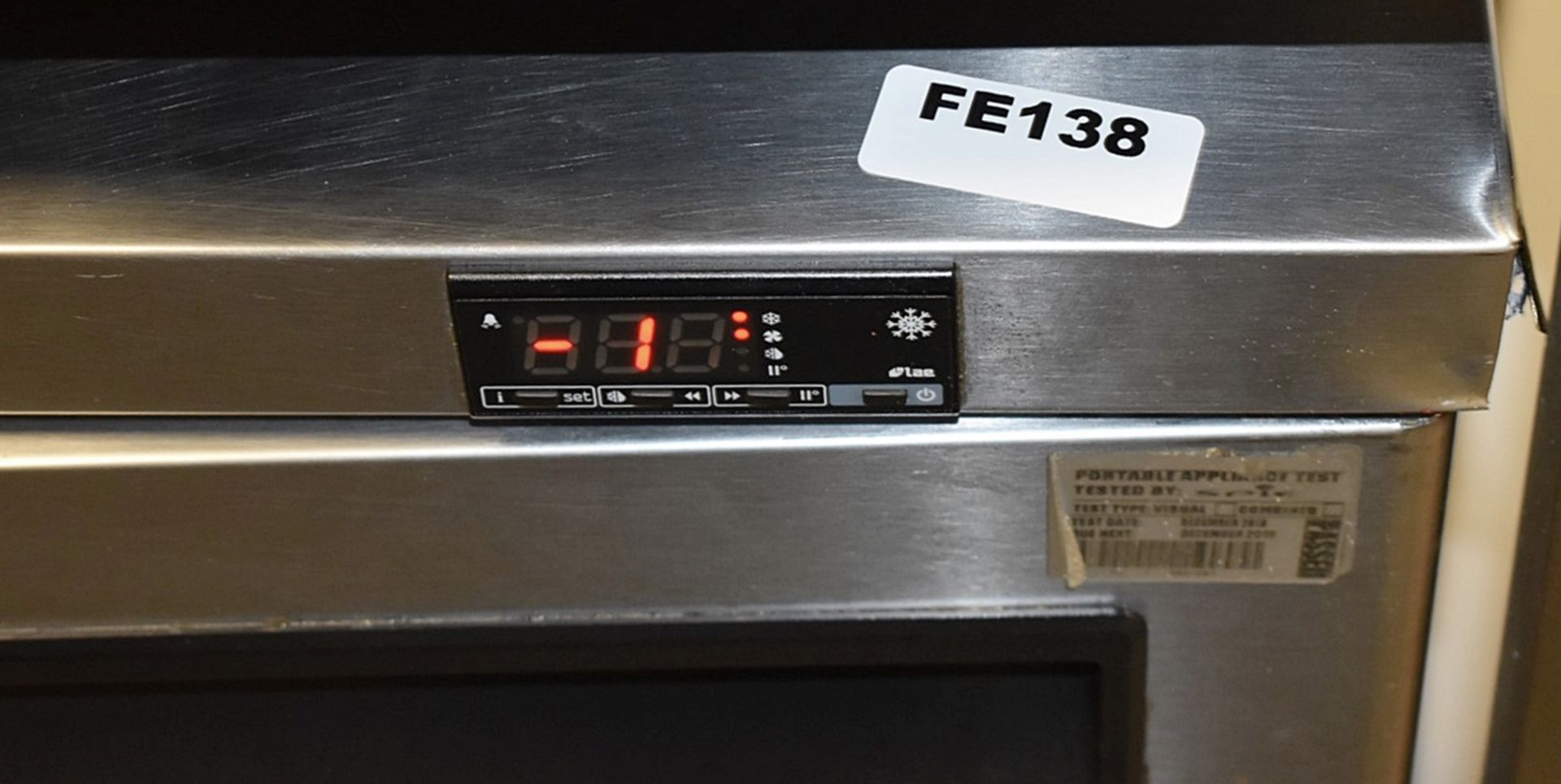 1 x Foster Undercounter Single Door Freezer With Stainless Steel Finish - Model LR150-A - H65 x - Image 3 of 3