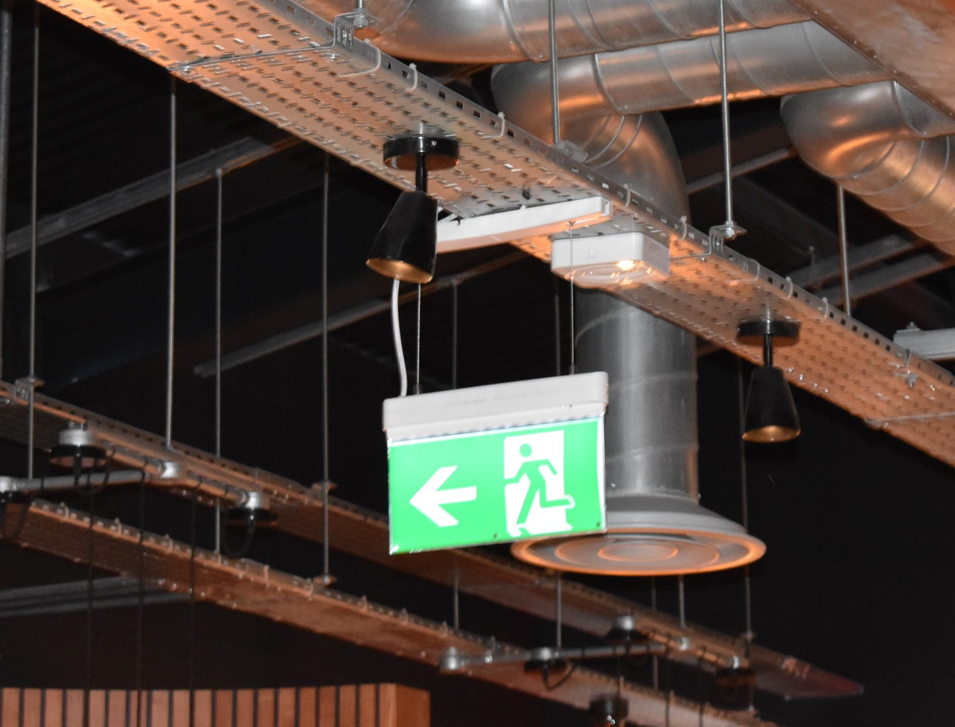 2 x Illuminated Fire Exit Signs - CL499 - Location: London EN1 This lot will incur a site fee of £ - Image 2 of 2