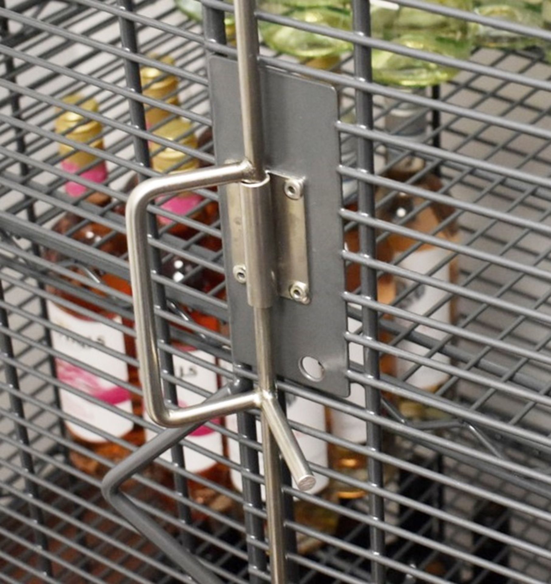 1 x Wines / Spirits Lockable Security Cage - H160 x W80 x D40 cms - Ref FE160 - CL499 - Location: - Image 4 of 4