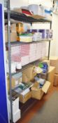 1 x Commercial Kitchen Wire Storage Shelf - H180 x W120 x D50 cms - Ref FE155 - CL499 - Location: