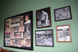 11 x Framed Pictures Depicting Various American Italian Sports Celebrities - Various Sizes - From