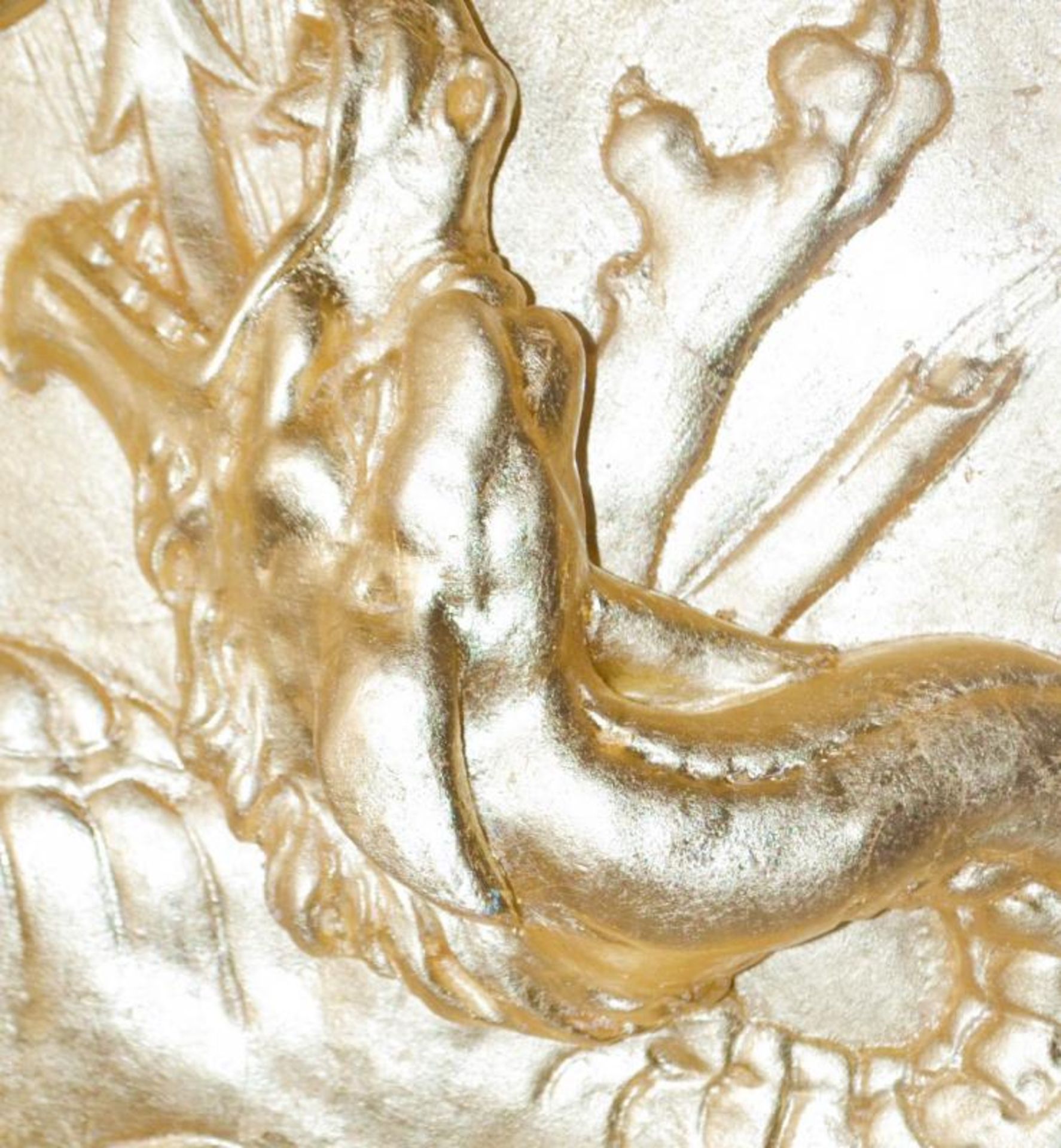 1 x Giorgio Collection 'Art & Accessories' Plaster Bas Relief Hanging Depicting St. George In A Gold - Image 6 of 8