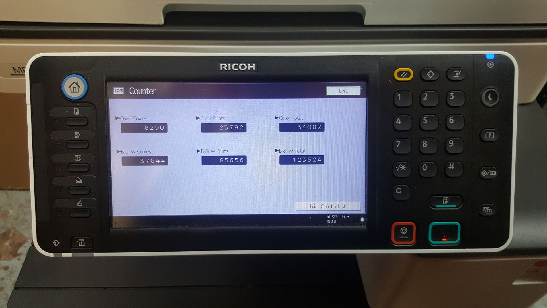 1 x RICOH MP C3003 Color Laser Multifunction Office Printer - Ref BY117 - Image 2 of 7