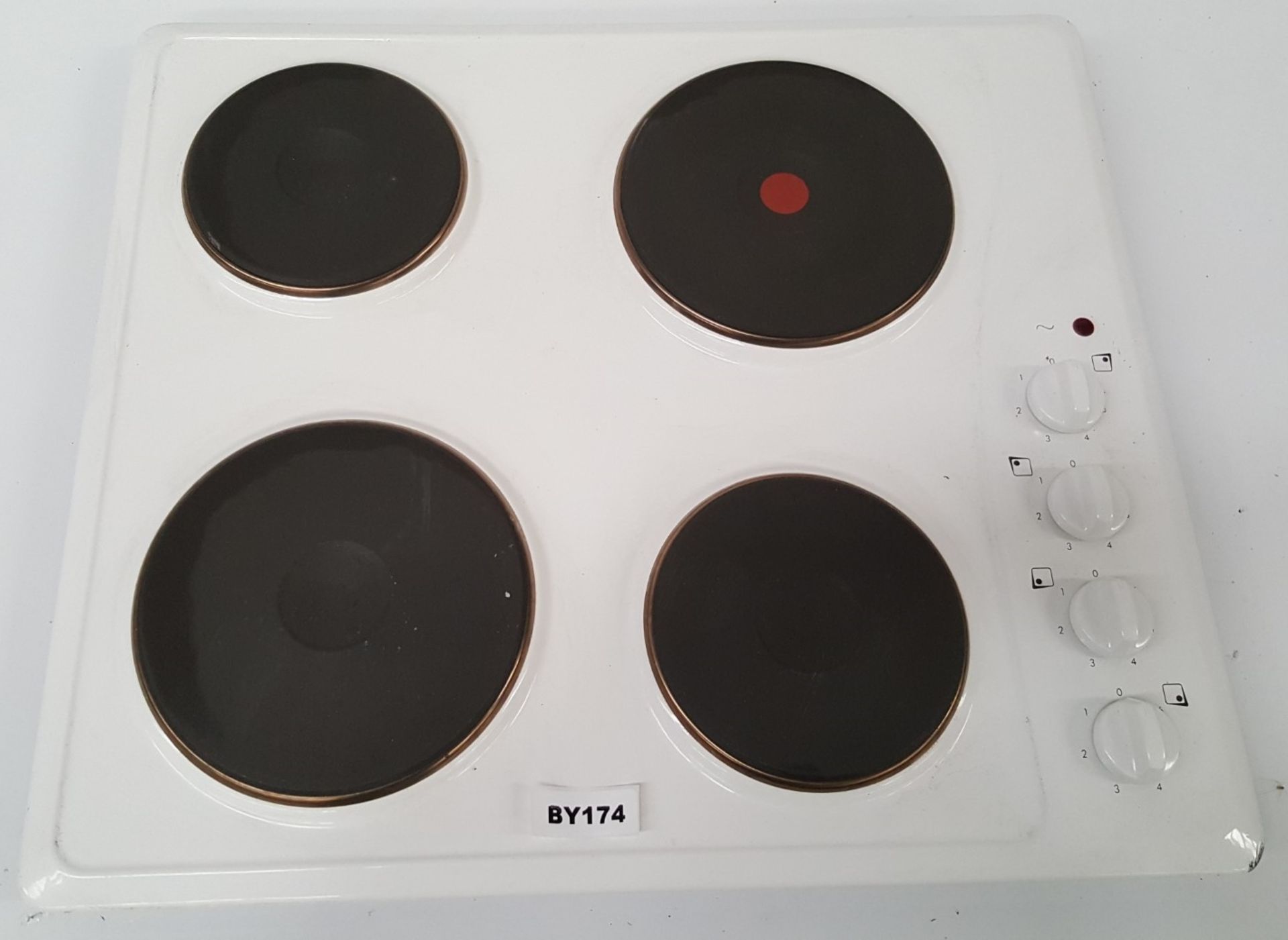1 x Ignis AKL7000/WH 60 cm Electric Hob White Finish - Ref BY174 - Image 3 of 5