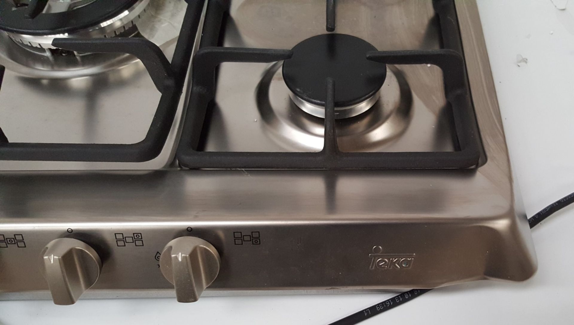 1 x TEKA 70 cm Stainless Steel Finish Gas Hob With 5 Burners - Ref BY170 - Image 4 of 5