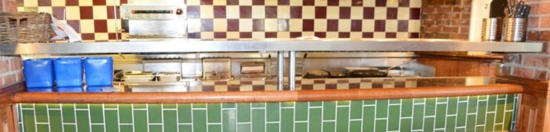 1 x Commercial Kitchen Restaurant Stainless Steel Heated Gantry - W287 - CL357 - Ref FB178 - - Image 2 of 4