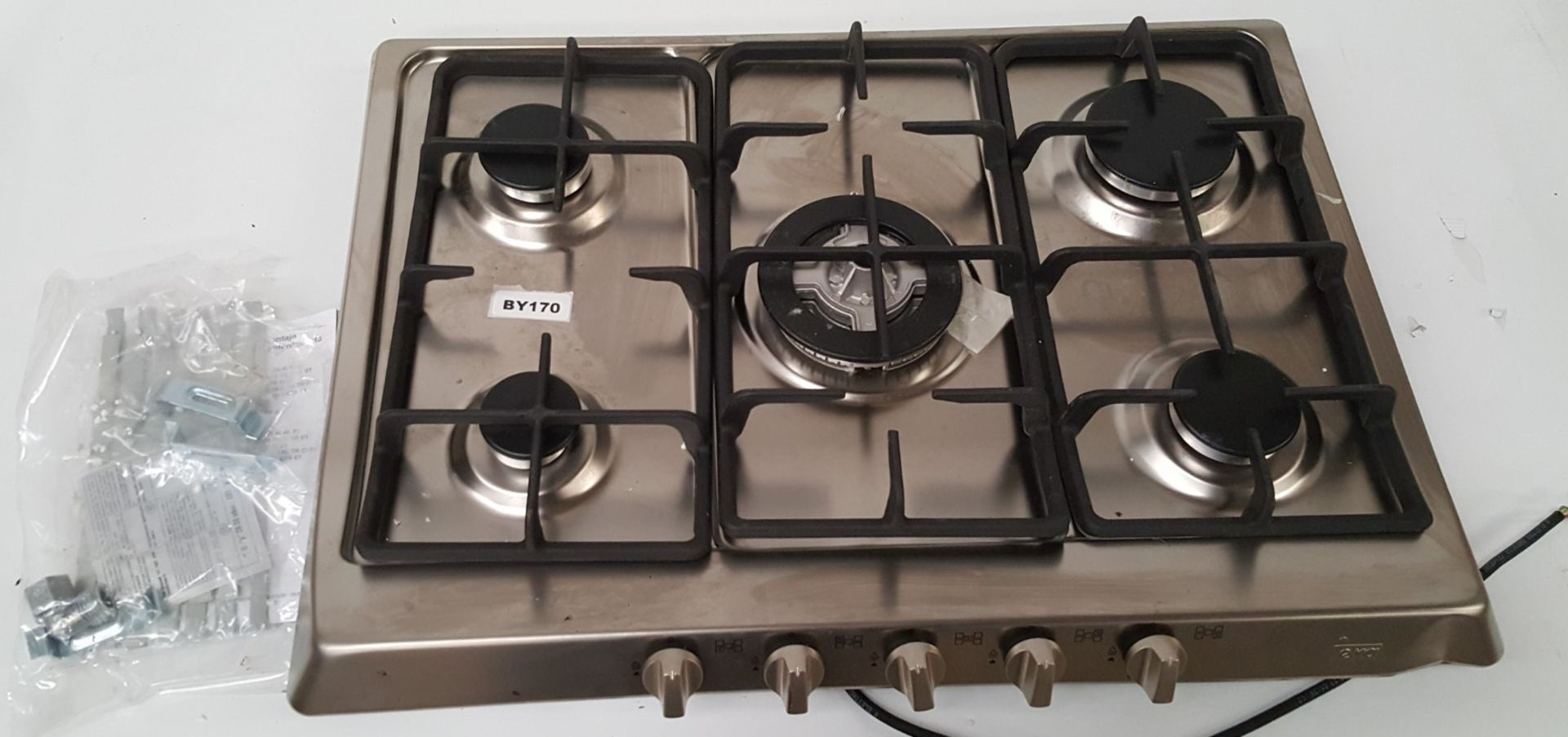 1 x TEKA 70 cm Stainless Steel Finish Gas Hob With 5 Burners - Ref BY170