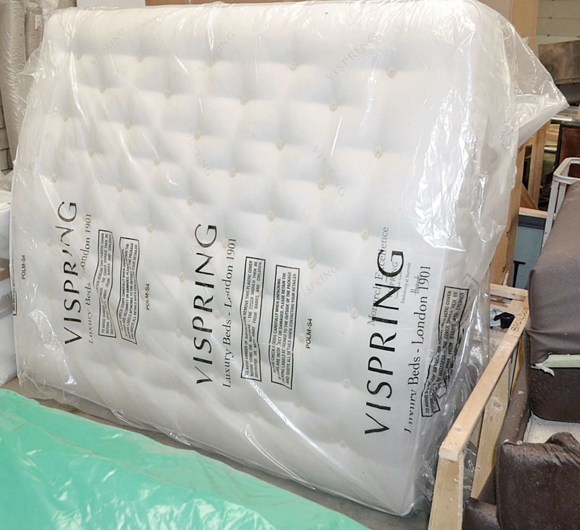 1 x Vispring 'Monarch Excellence' Triple Pocket Spring Mattress - Extra Firmness - Very Exclusive - Image 2 of 11