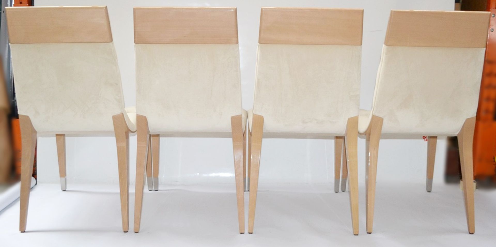 4 x GIORGIO COLLECTION 'Sunrise' Italian Designer Dining Chairs - Pre-owned In Good Condition - Image 5 of 14