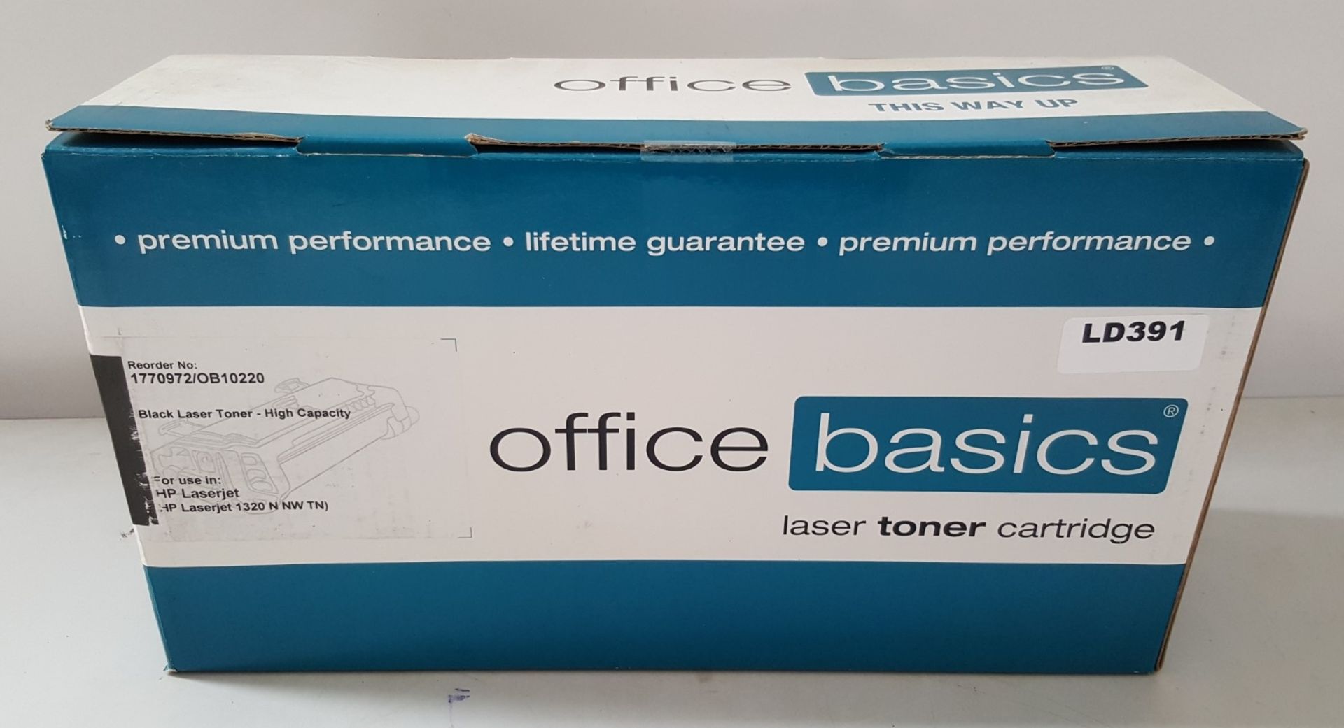1 x Office Basics Black Laser Toner Cartridge - Ref LD391