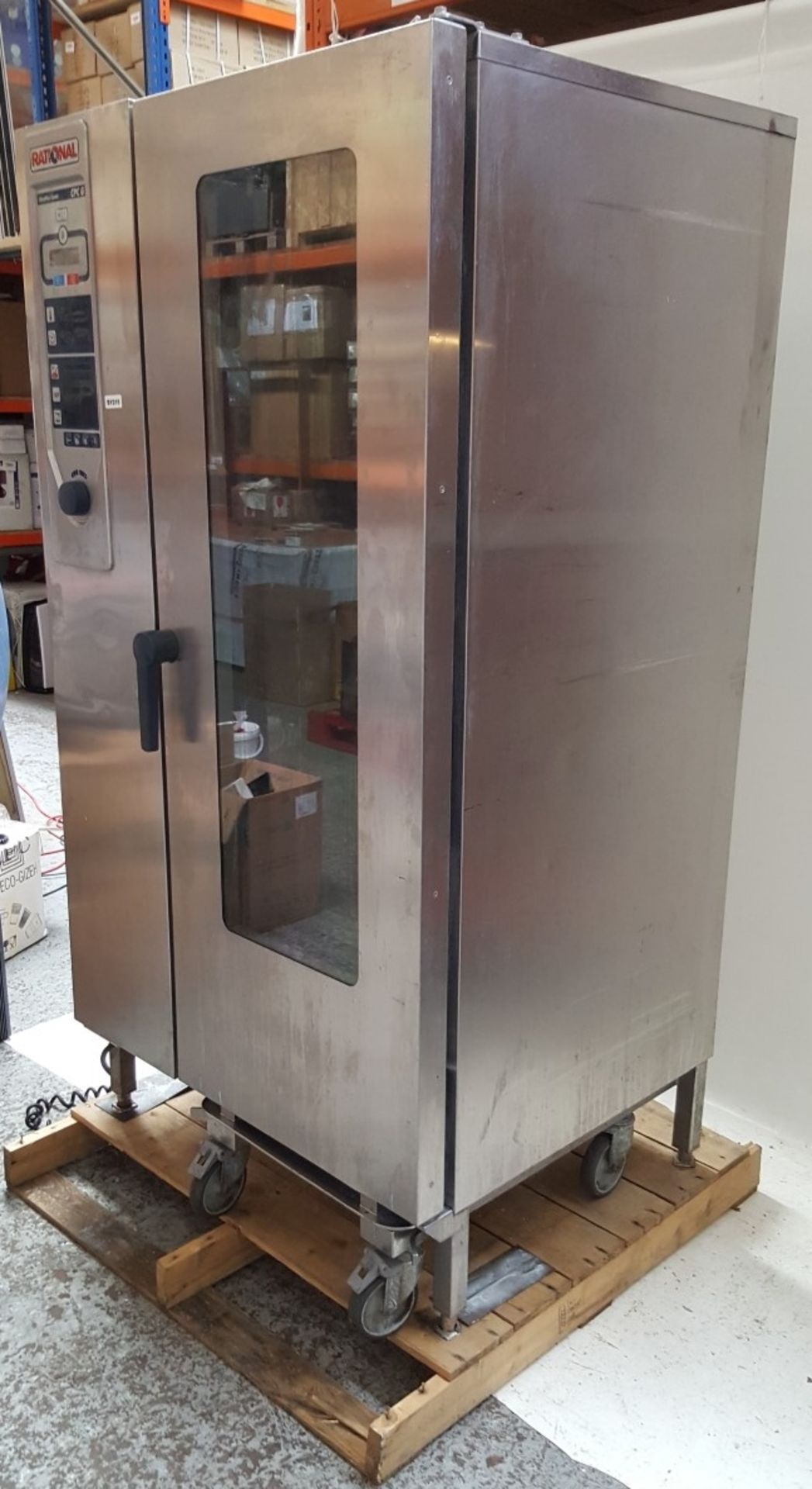 1 x Rational CPC 201G 20 Grid Gas Combi Oven With Trolley - Ref BY215 - Image 3 of 12