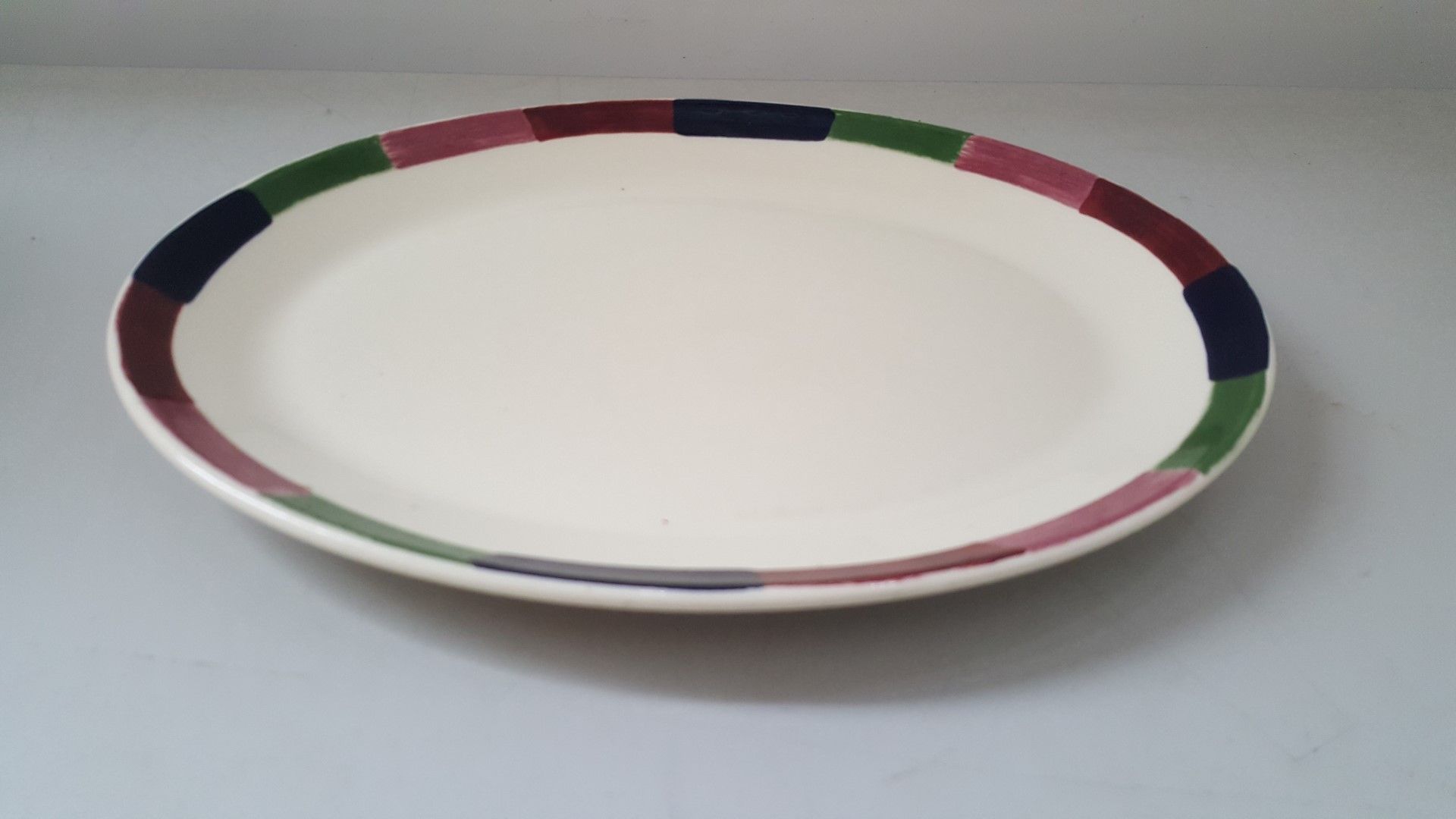 14 x Steelite Oval Serving Plates Cream With Pattered Egde L30/W23.5CM - Ref CQ270 - Bild 4 aus 4