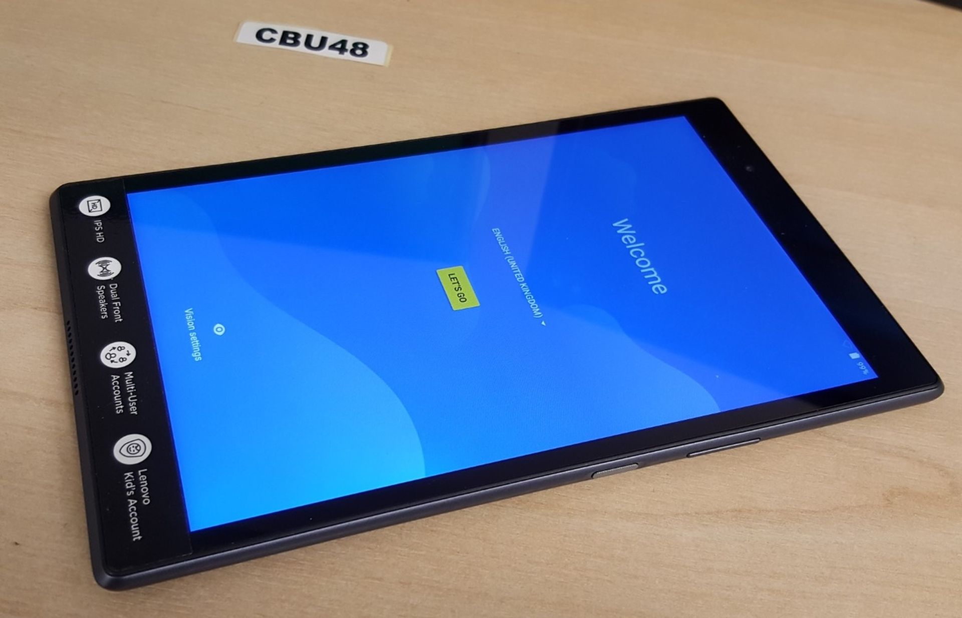 1 x LENOVO Tab4 8 Tablet - 16 GB, 2 GB RAM, 8.0 ", Slate Black (tb-8504f) - Ref CBU48 - Image 2 of 4