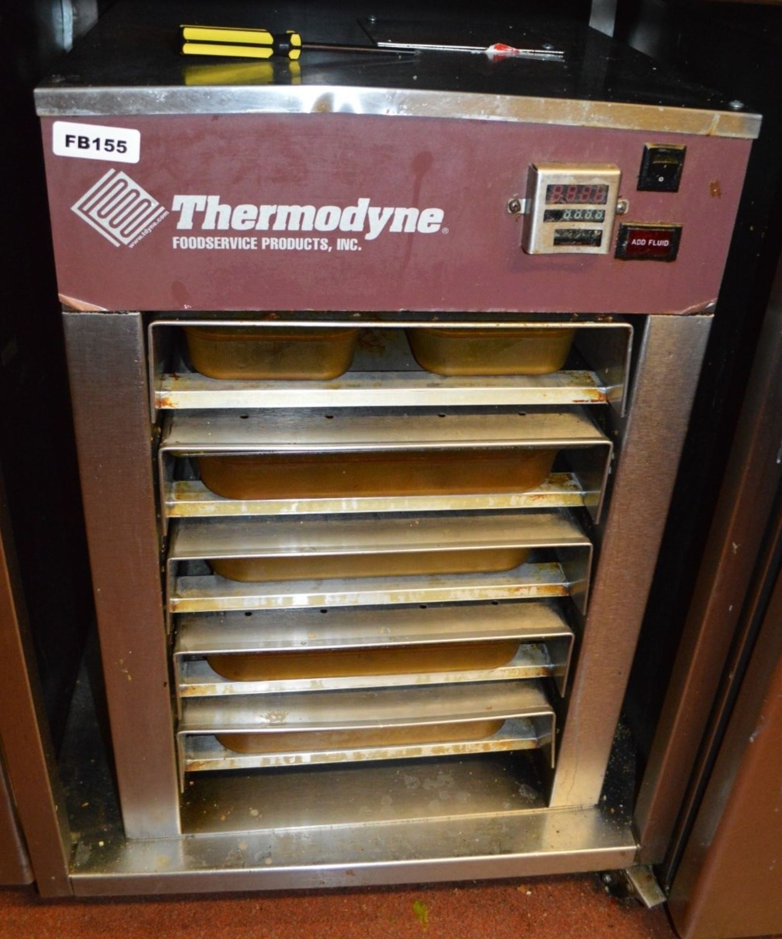 1 x Thermodyne Cook and Hold Food Warmer - H77 x W50 x D66 cms - Ref FB155 - CL357 - Location:
